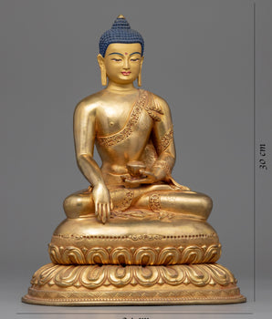 Buddha Shakyamuni Seated in Meditation | Handmade Sculpture
