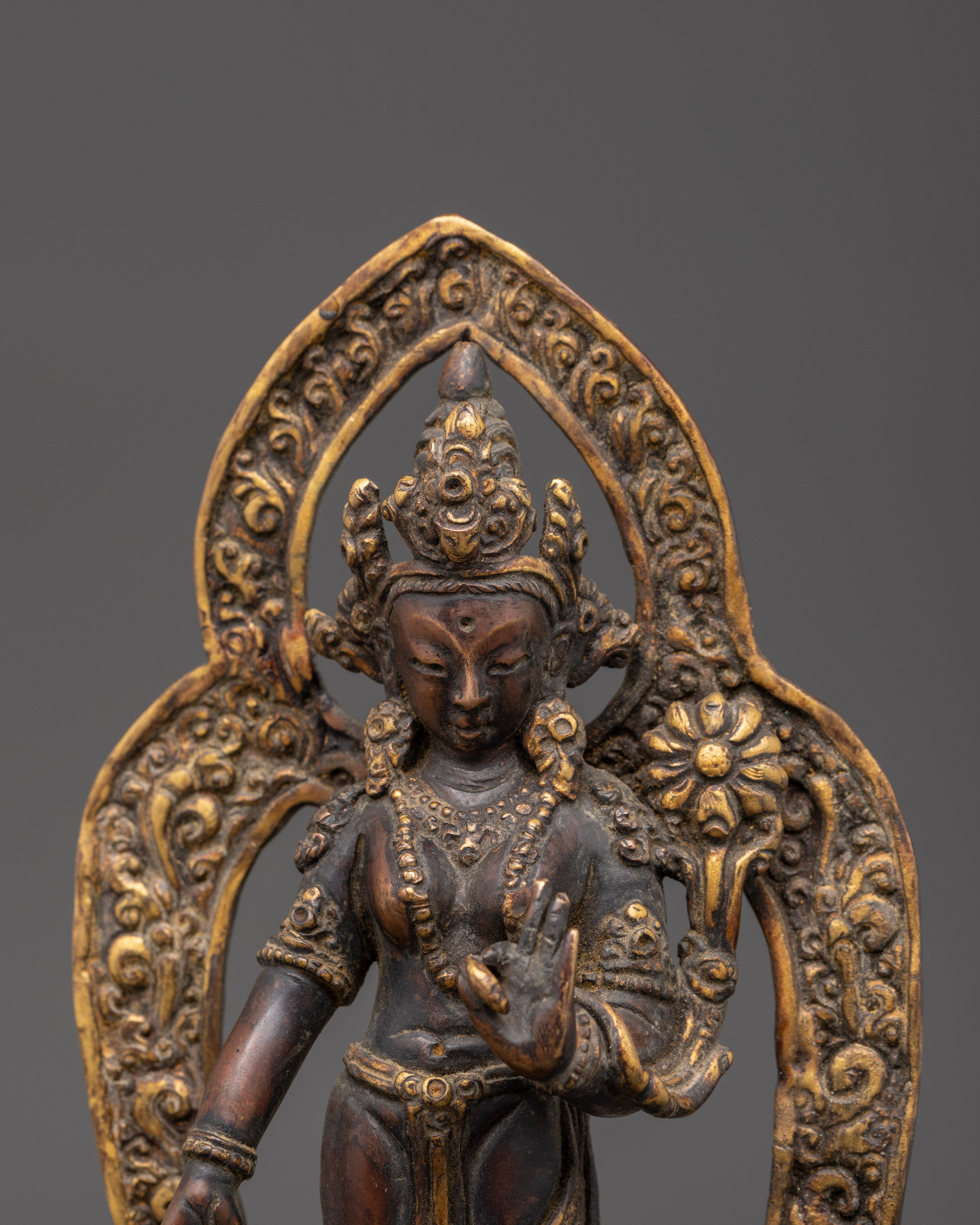 Statue of Standing Green Tara | Protection and Healing