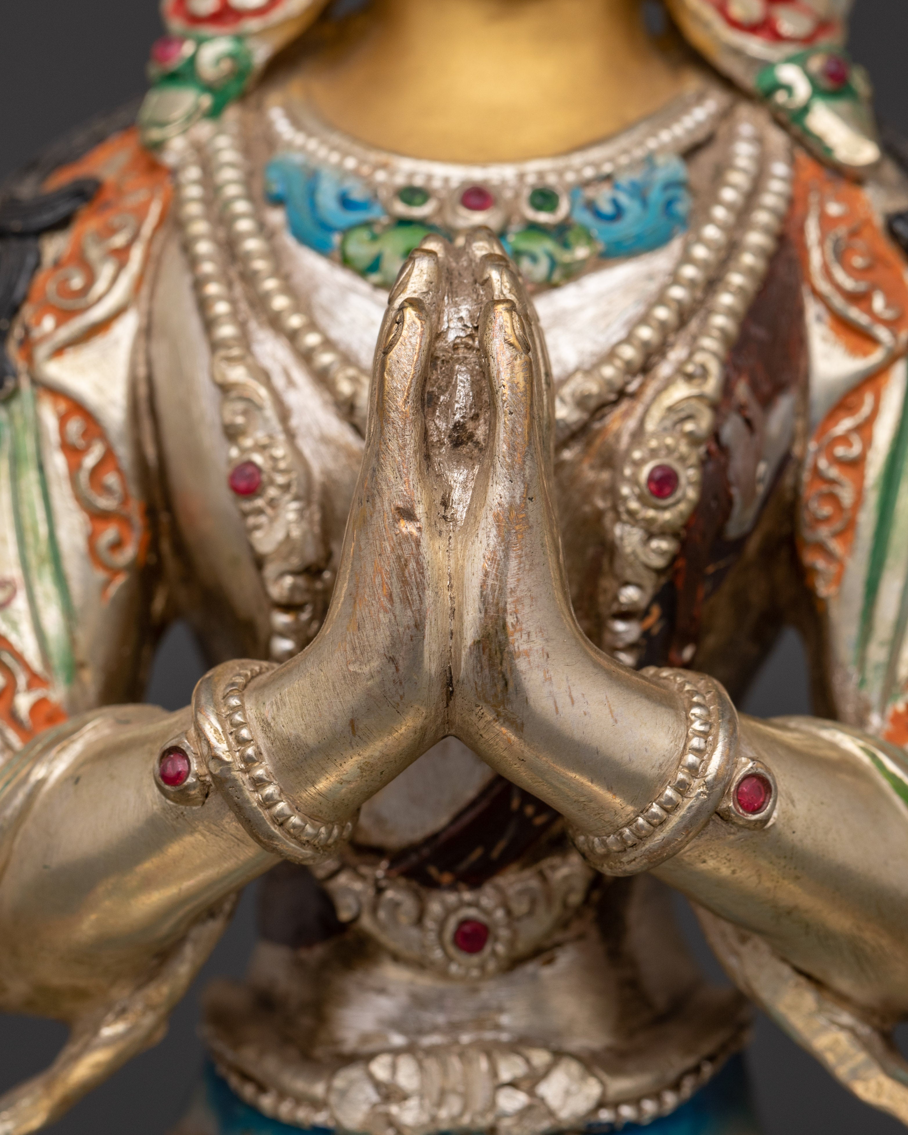 Handcrafted Bodhisattva Statue Set | Spiritual Tibetan Statues for Home and Meditation