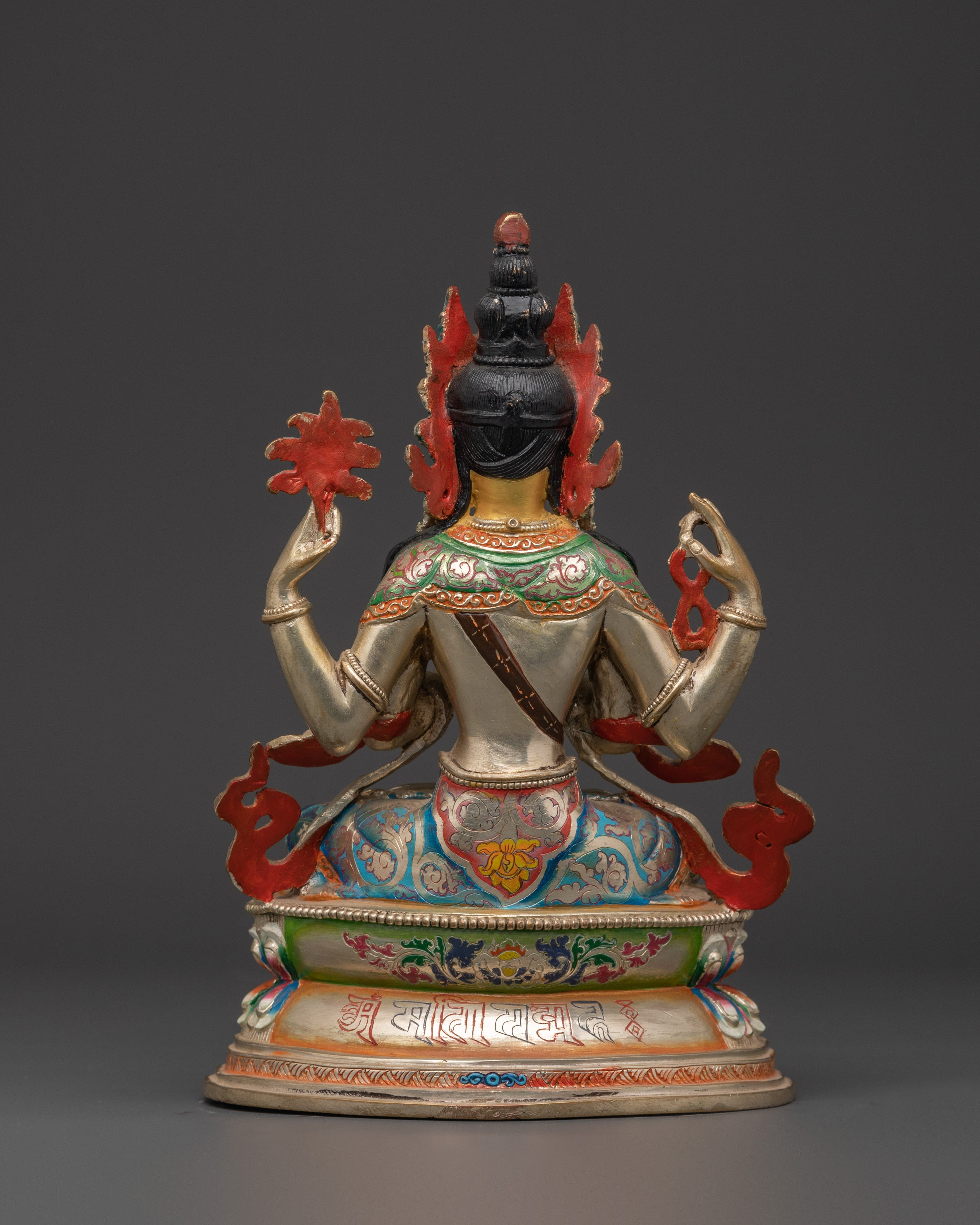 Handcrafted Bodhisattva Statue Set | Spiritual Tibetan Statues for Home and Meditation