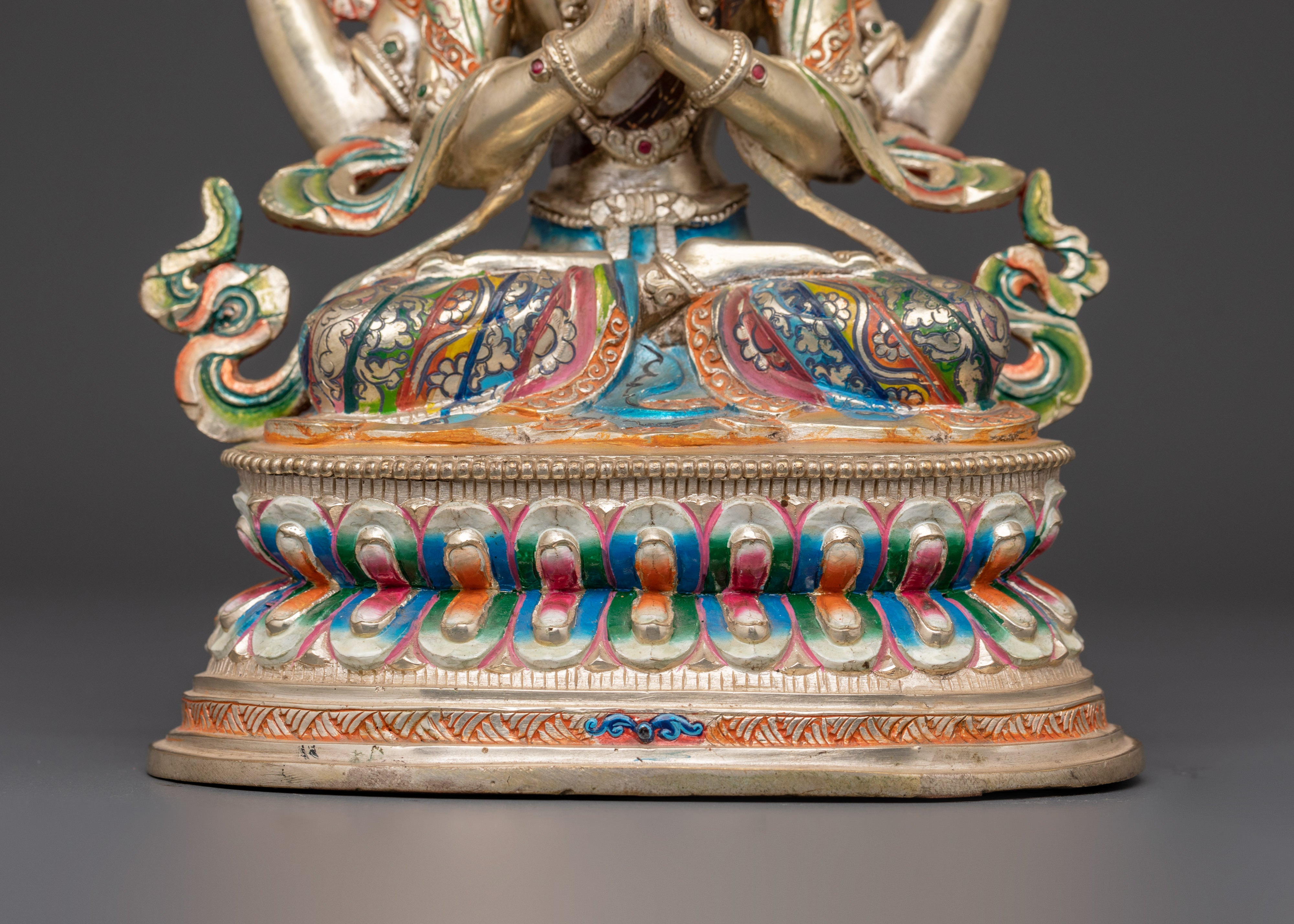 Handcrafted Bodhisattva Statue Set | Spiritual Tibetan Statues for Home and Meditation