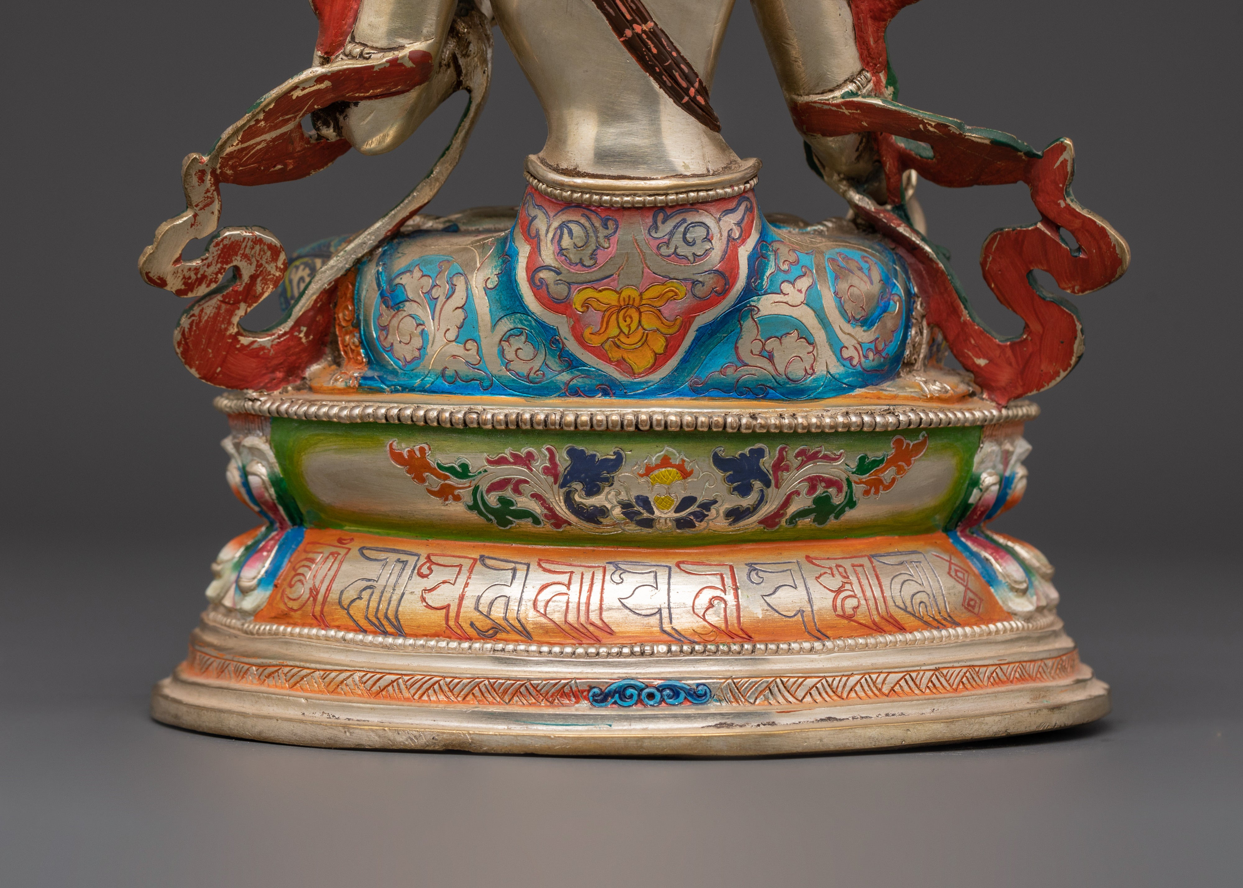 Handcrafted Bodhisattva Statue Set | Spiritual Tibetan Statues for Home and Meditation