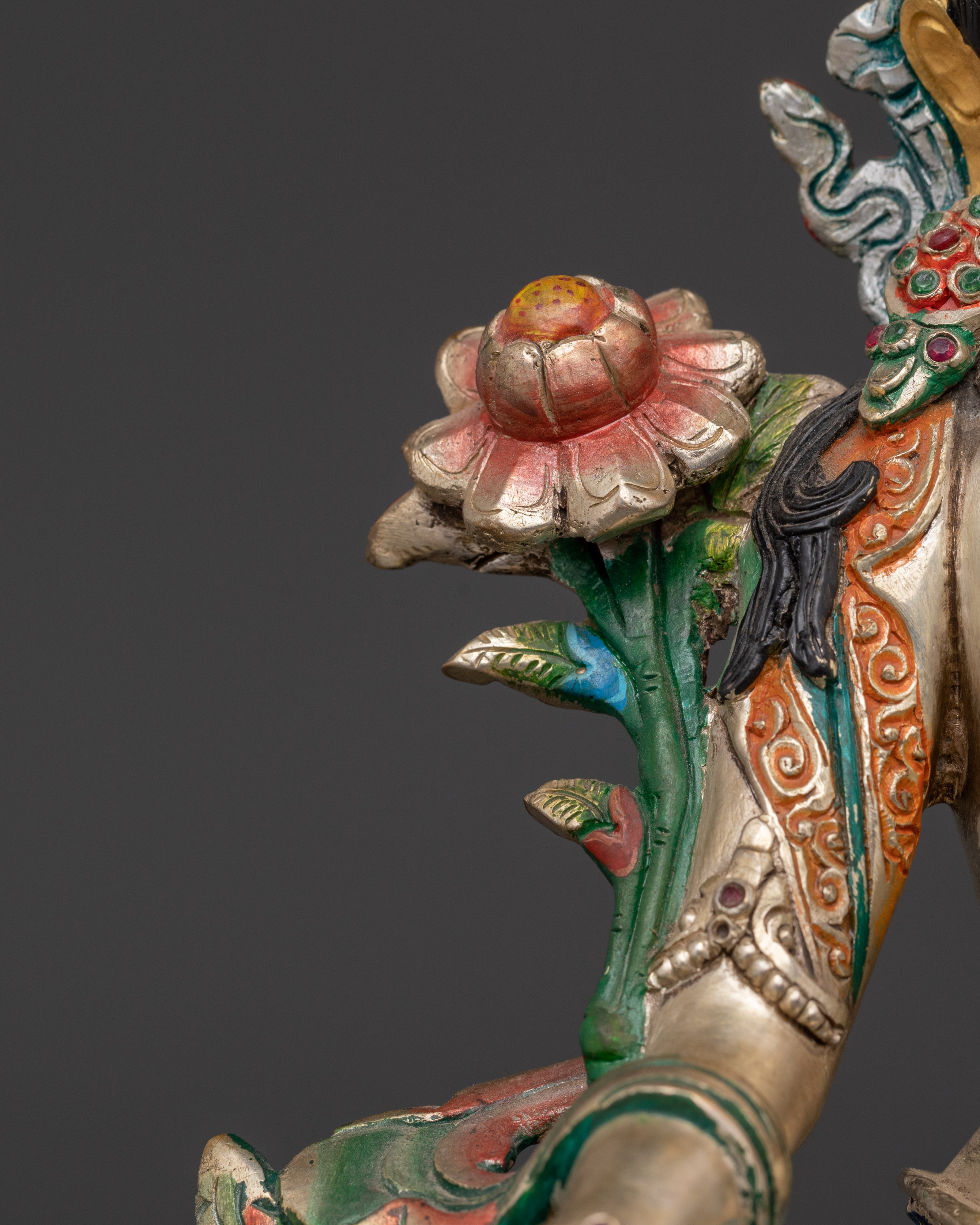 Handcrafted Bodhisattva Statue Set | Spiritual Tibetan Statues for Home and Meditation