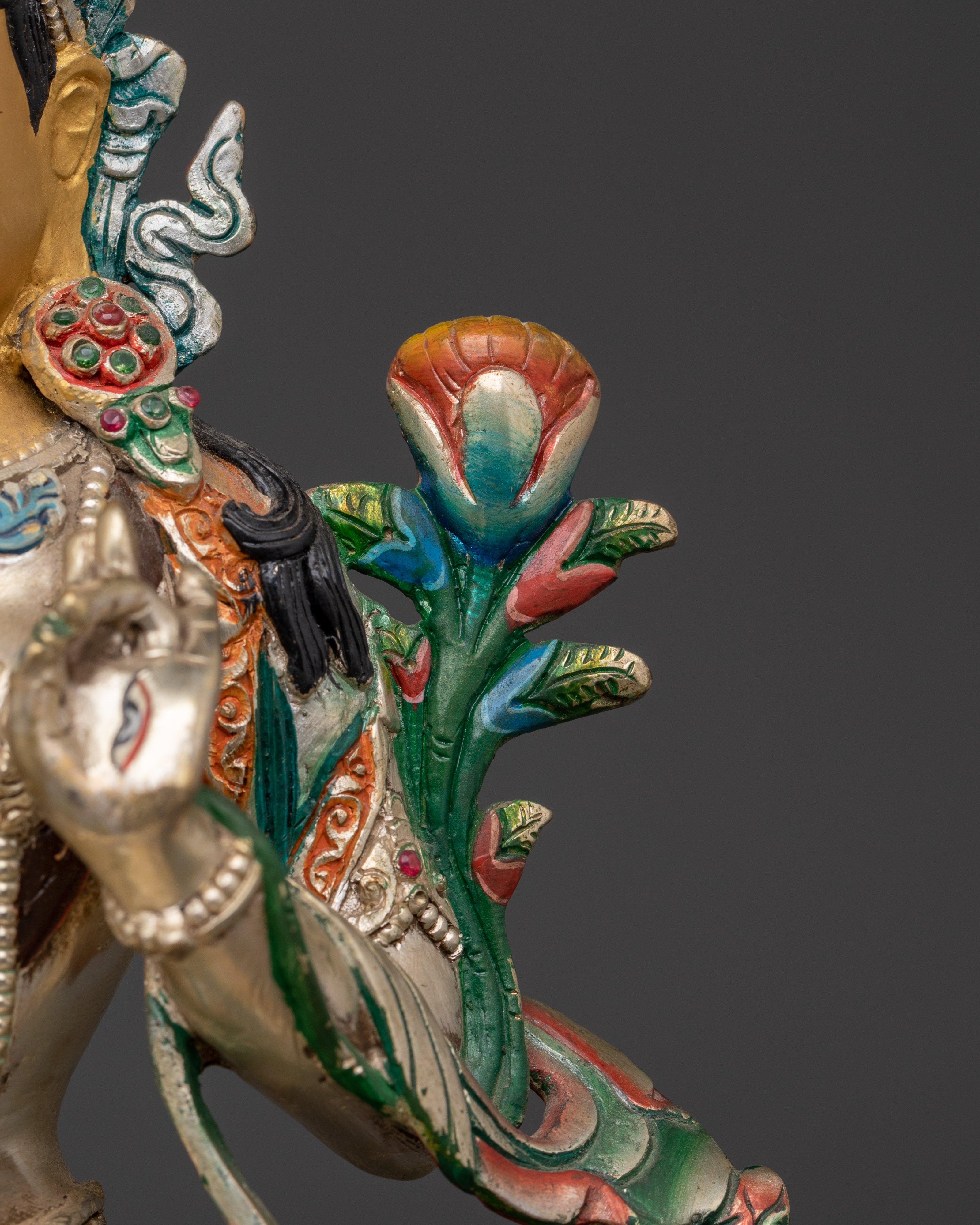 Handcrafted Bodhisattva Statue Set | Spiritual Tibetan Statues for Home and Meditation