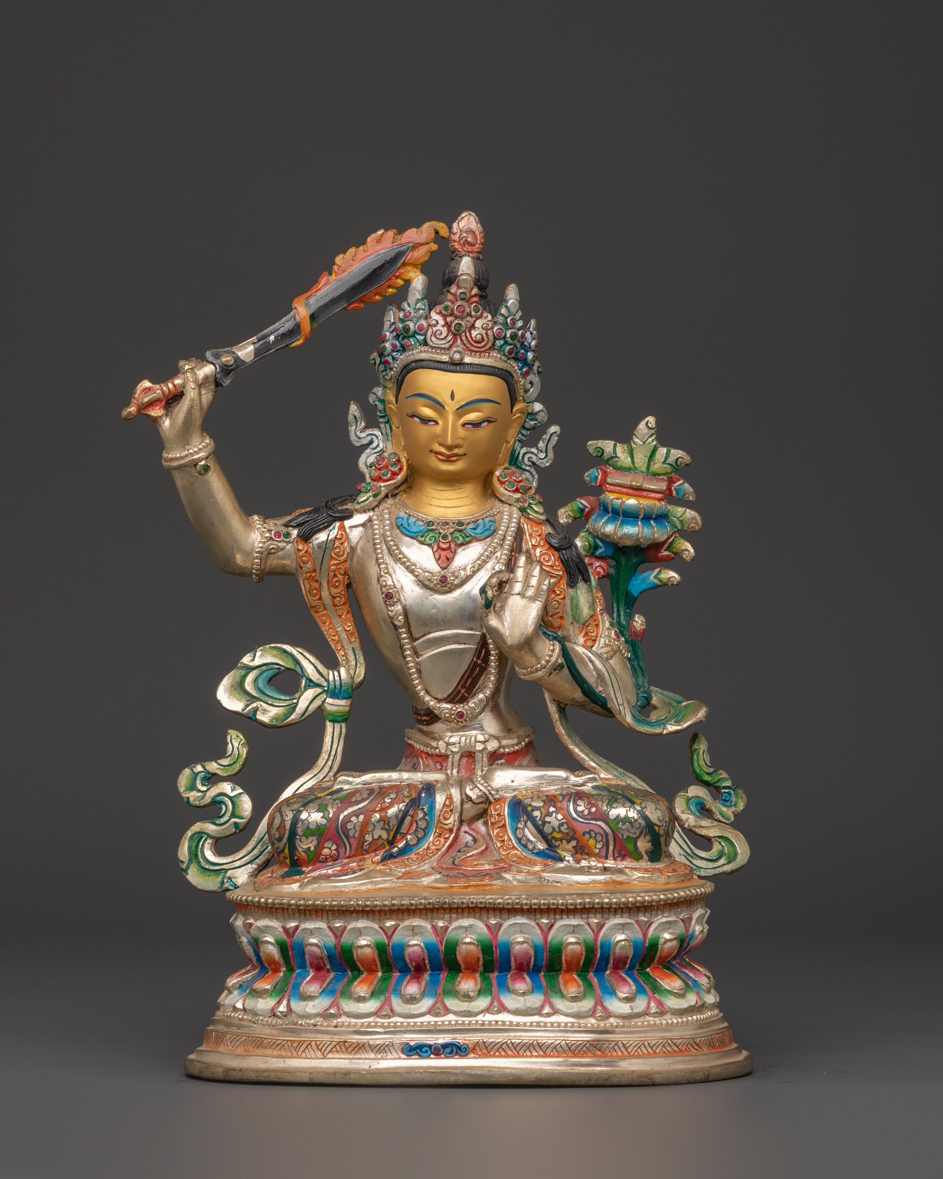 Handcrafted Bodhisattva Statue Set | Spiritual Tibetan Statues for Home and Meditation