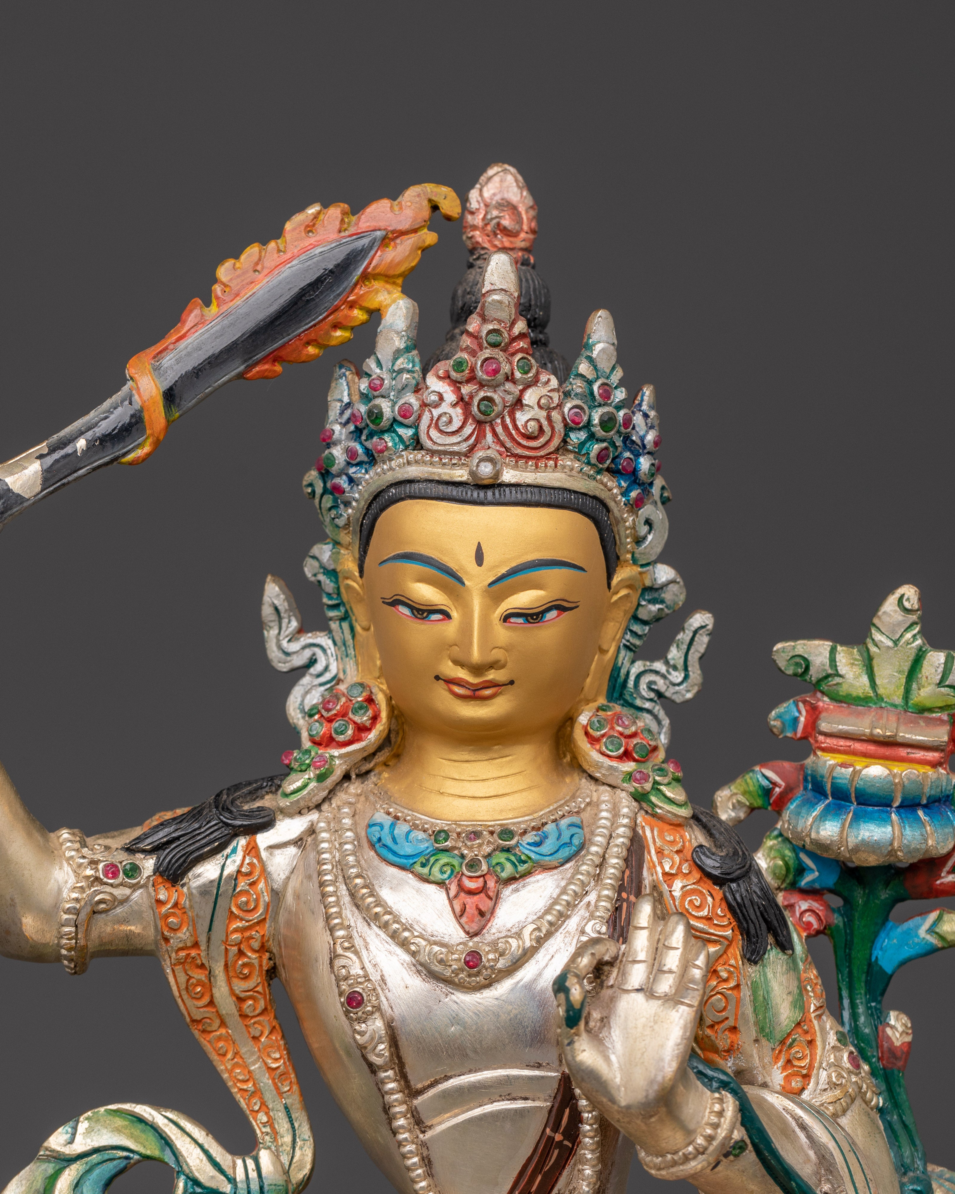Handcrafted Bodhisattva Statue Set | Spiritual Tibetan Statues for Home and Meditation
