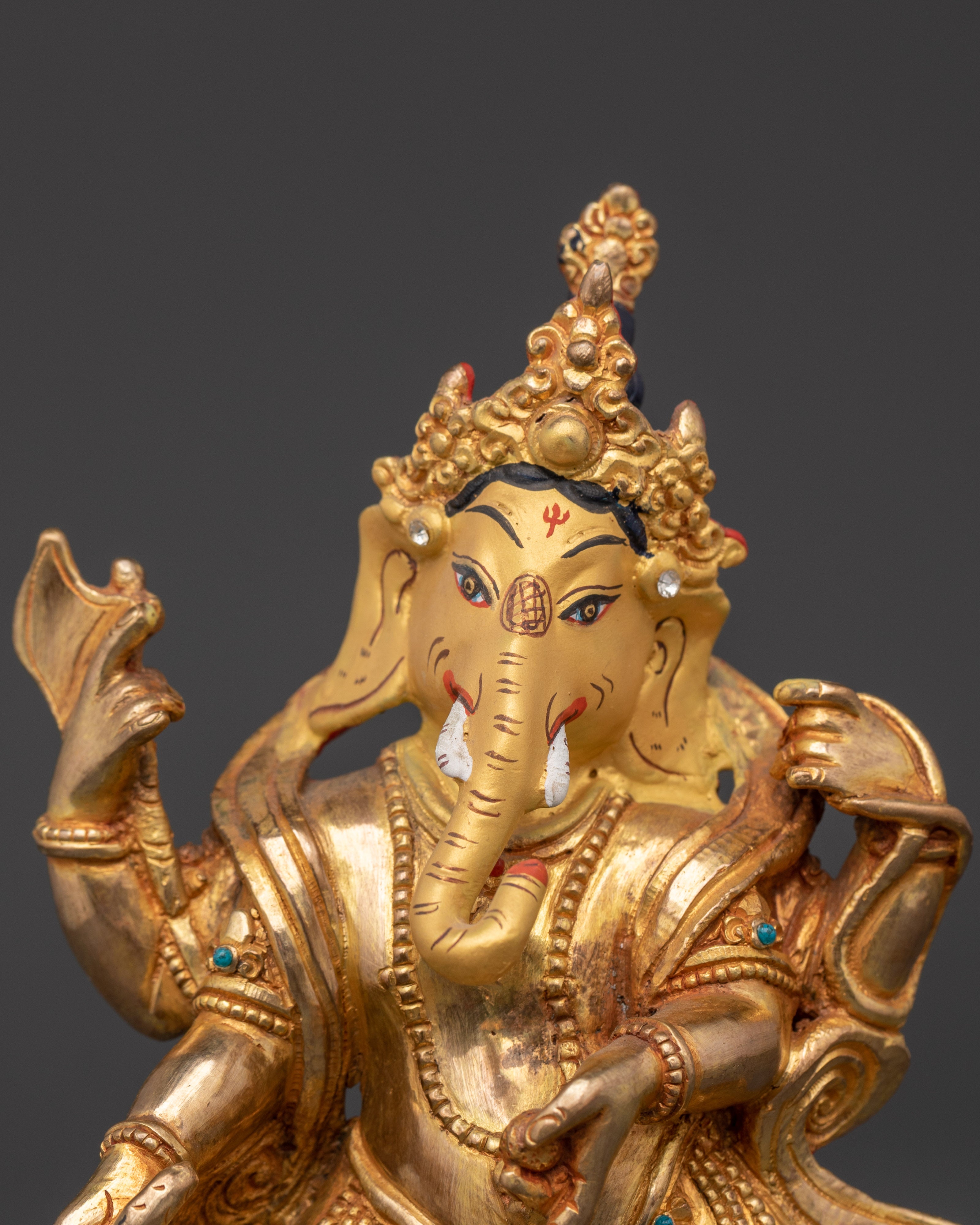 Exquisite Hindu Deity Ganesh Statue | For Home Temple and Vastu Blessings