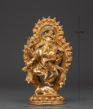 Exquisite Hindu Deity Ganesh Statue | For Home Temple and Vastu Blessings