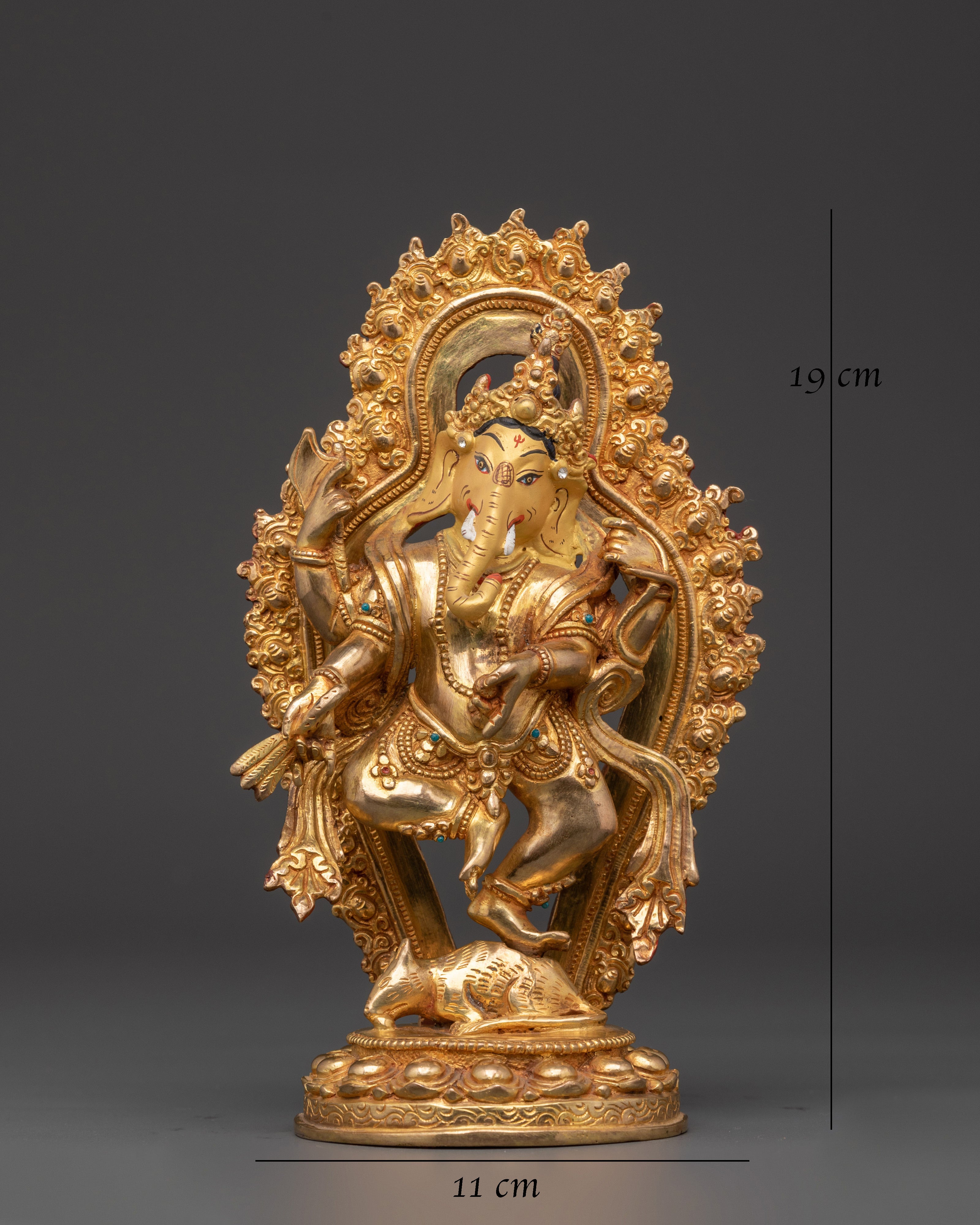 Exquisite Hindu Deity Ganesh Statue | For Home Temple and Vastu Blessings