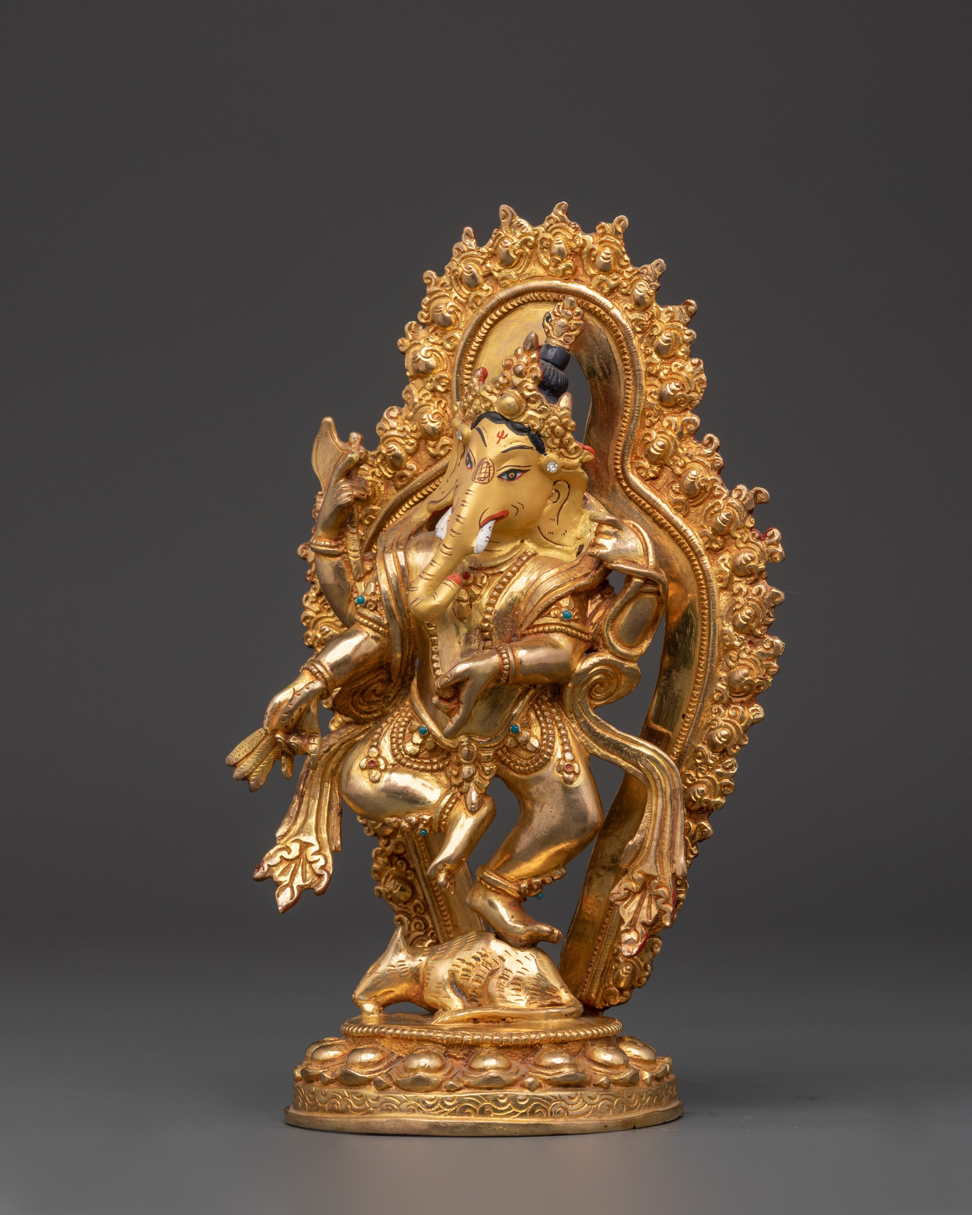 Exquisite Hindu Deity Ganesh Statue | For Home Temple and Vastu Blessings