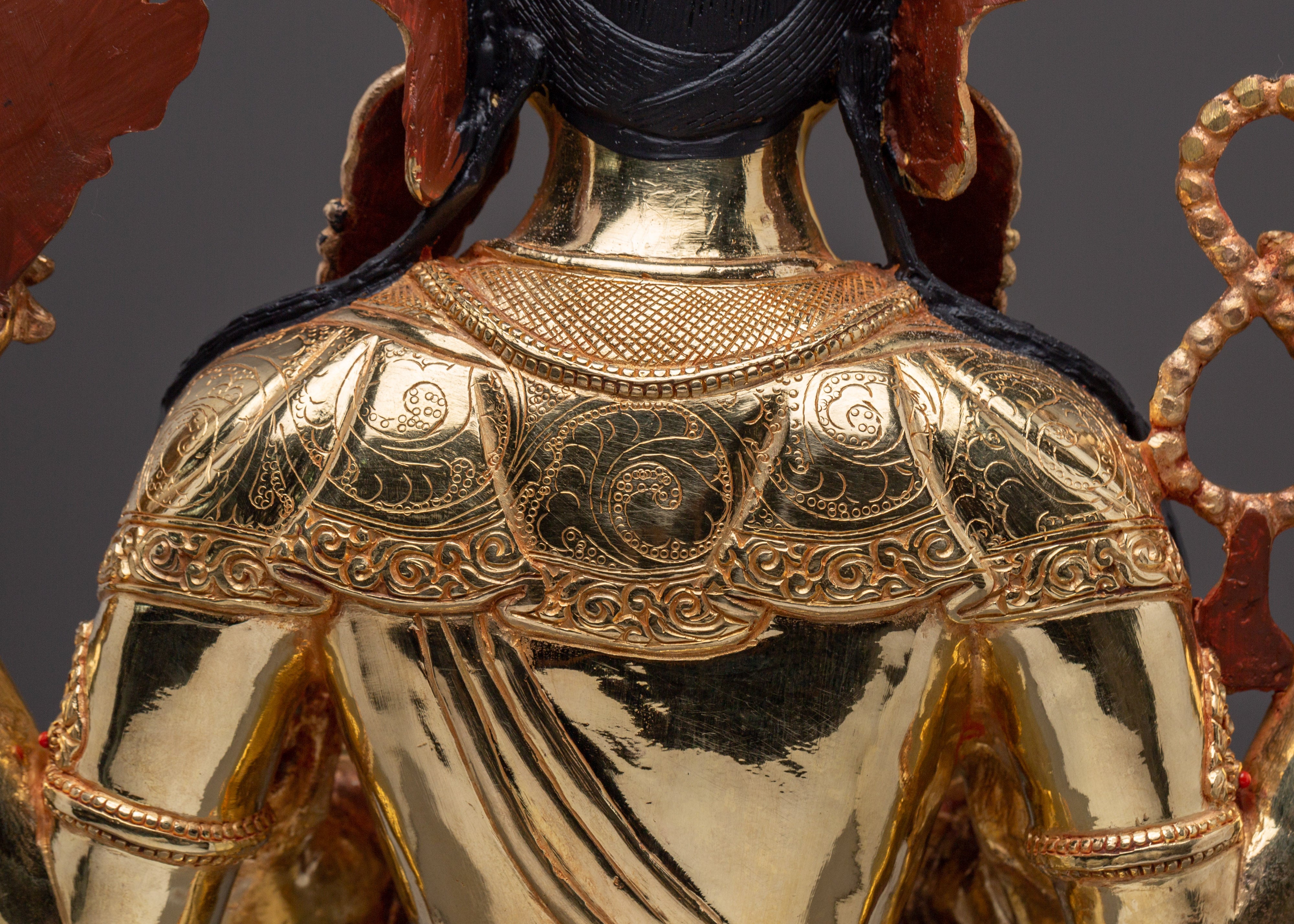 Majestic Buddhist God Chenrezig Statue | Tibetan Avalokiteshvara Deity