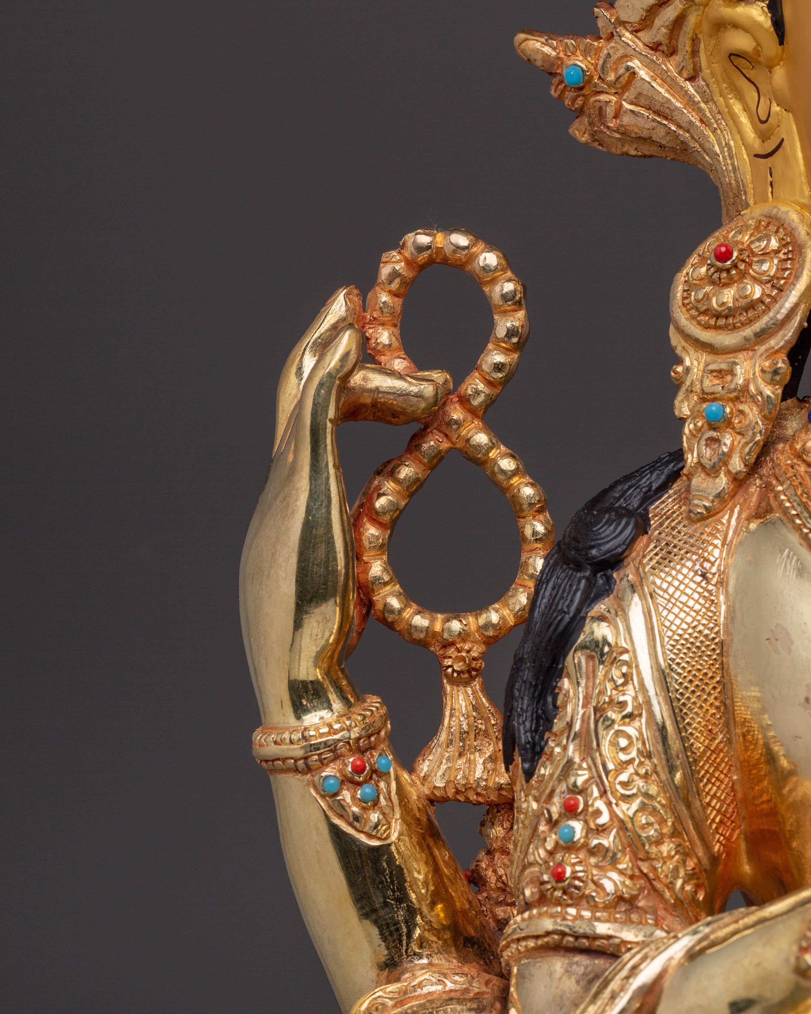 Majestic Buddhist God Chenrezig Statue | Tibetan Avalokiteshvara Deity