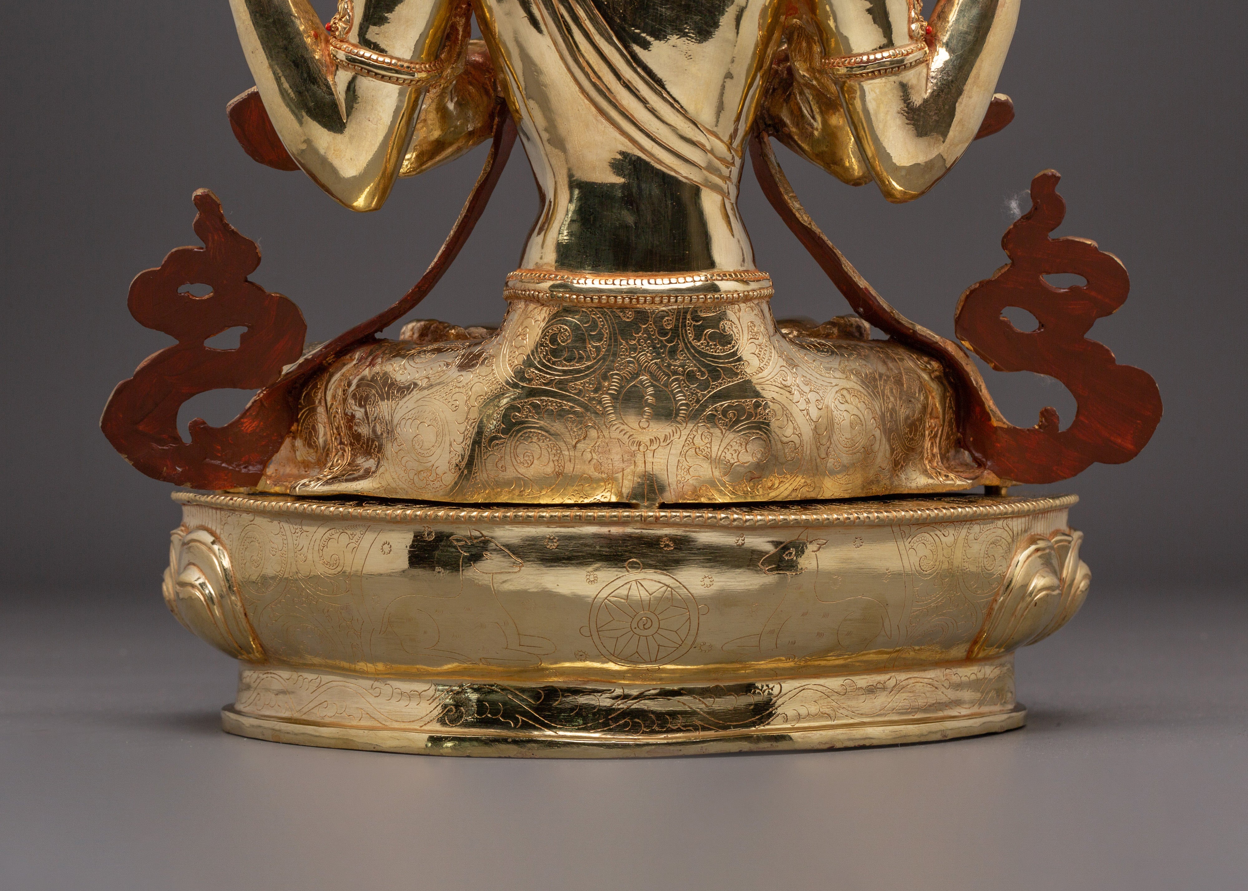 Majestic Buddhist God Chenrezig Statue | Tibetan Avalokiteshvara Deity