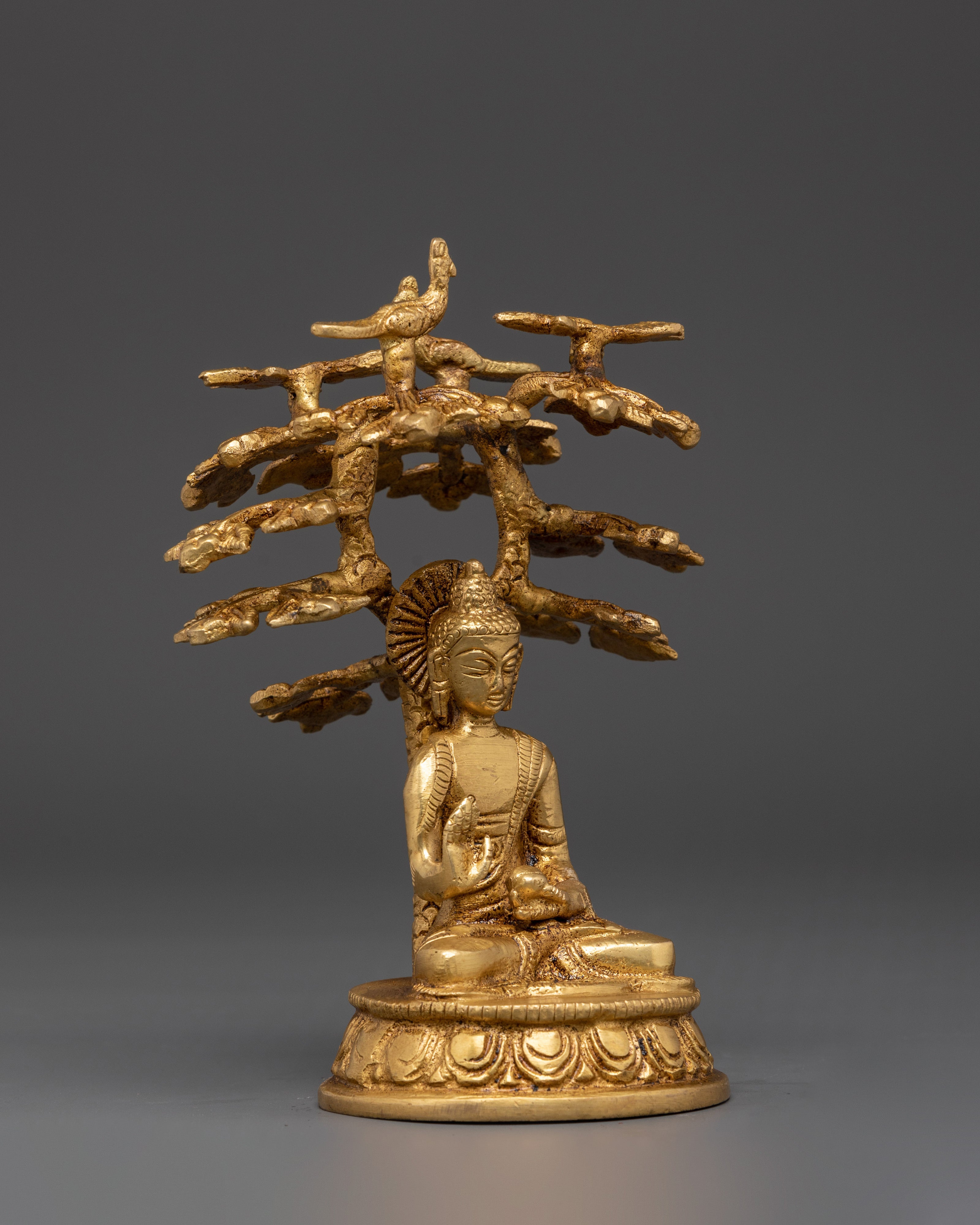 Amogasiddhi Buddha Statue | Handcrafted Brass Sculpture for Meditation,