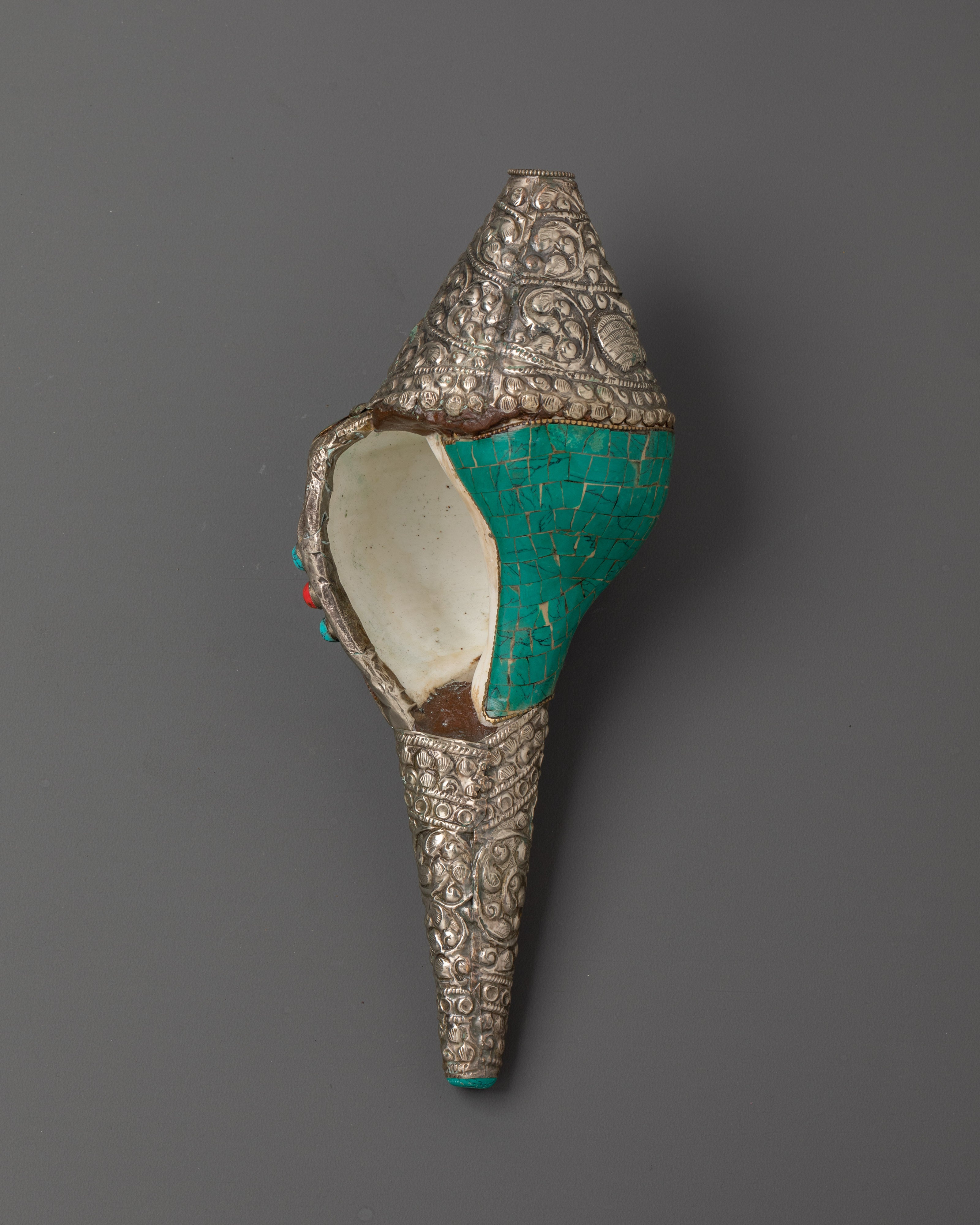 Tibetan Sacred Conch Shankha | Spiritual Ritual Conch Shell for Puja