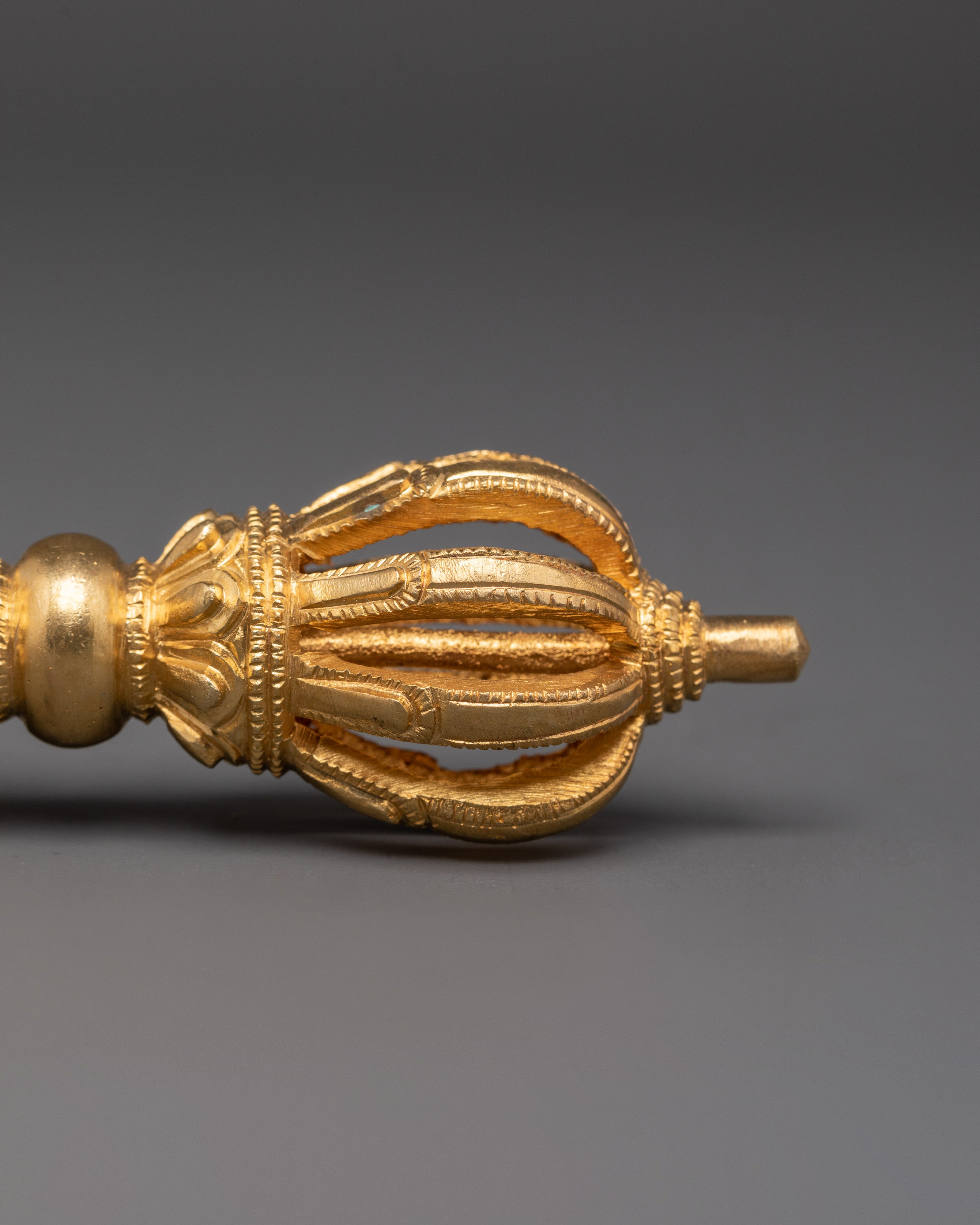Handcrafted Tibetan Bell and Dorje Set | Brass & Copper Buddhist Ritual Tools