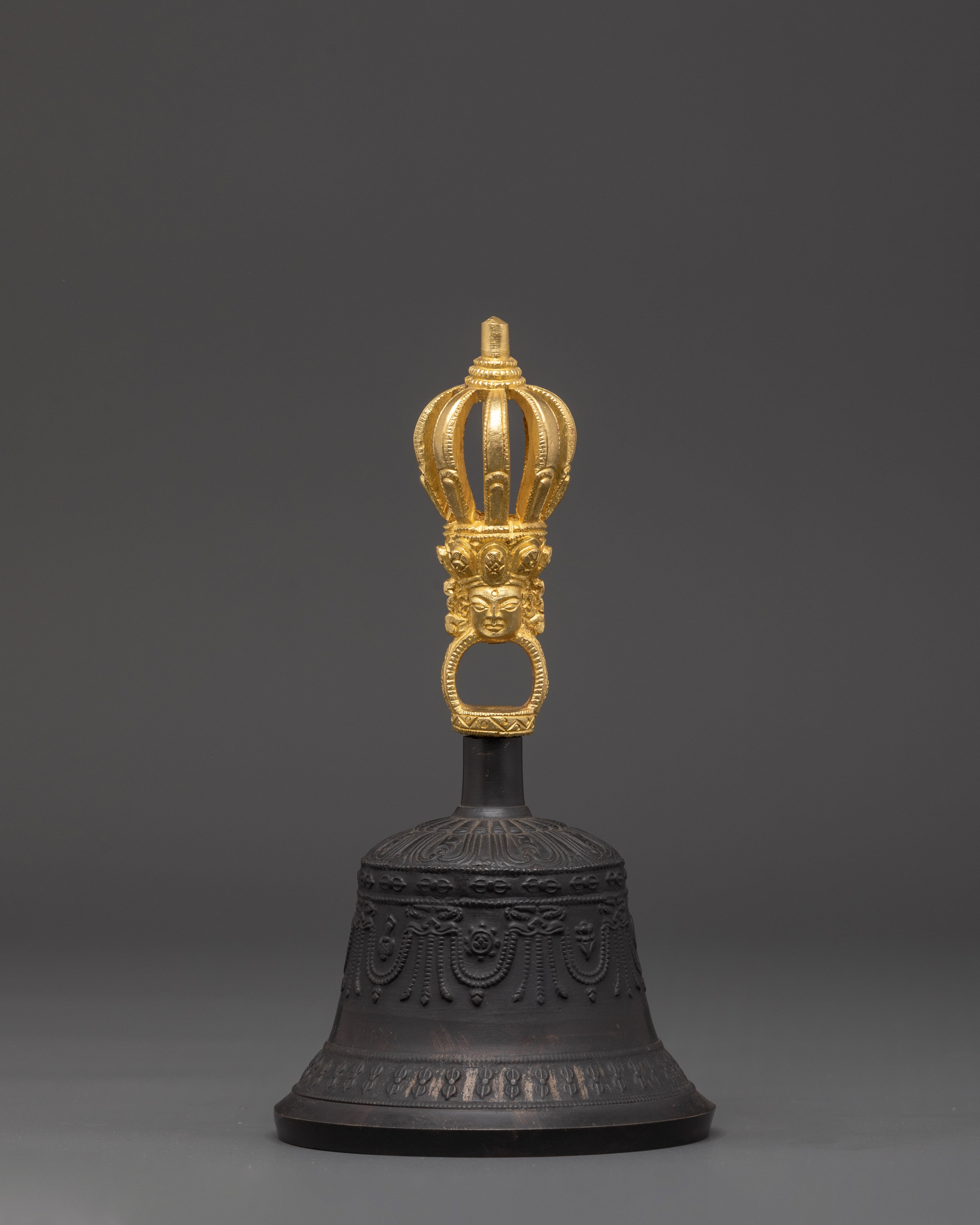 Handcrafted Tibetan Bell and Dorje Set | Brass & Copper Buddhist Ritual Tools