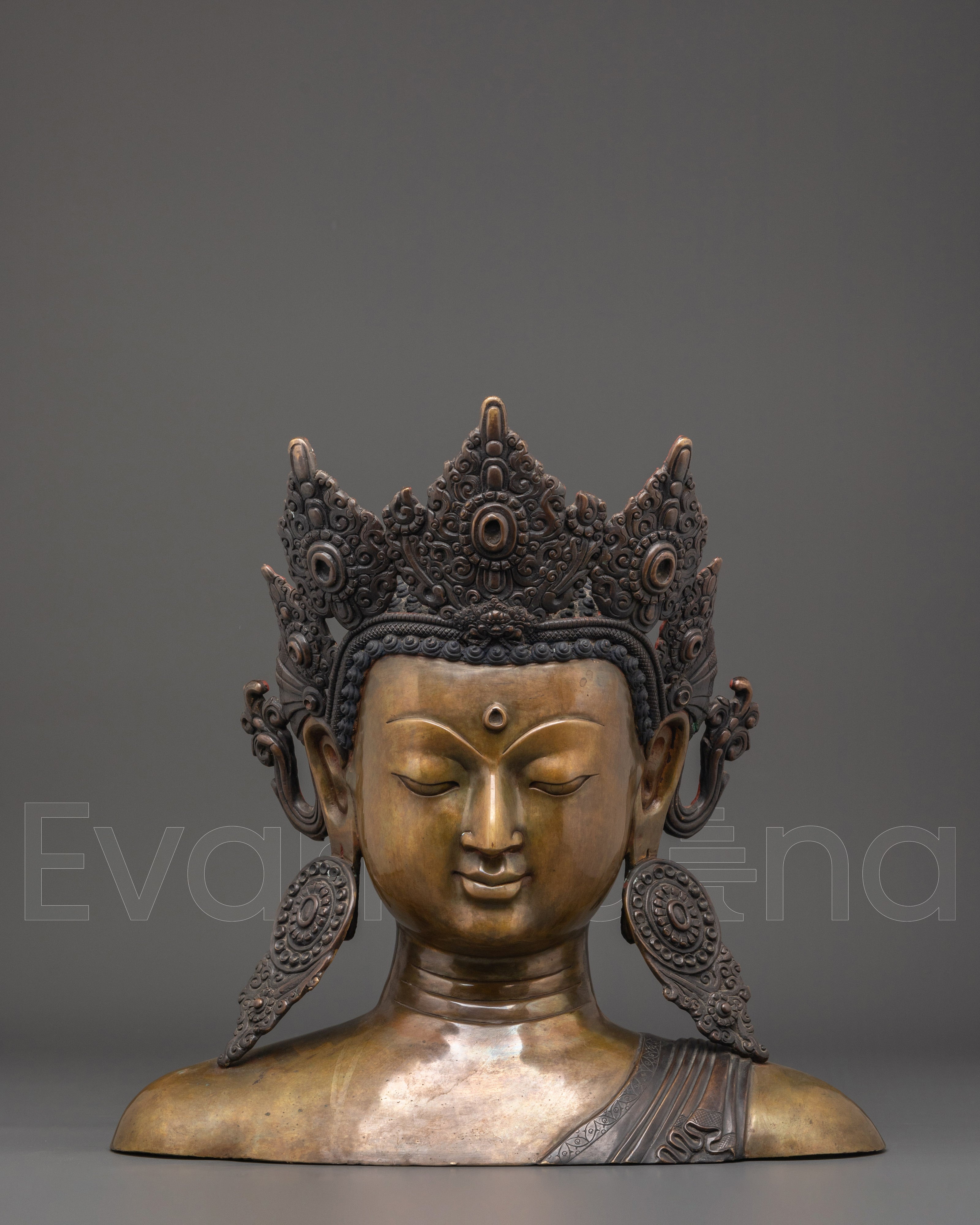  Buddha Head Sculpture 