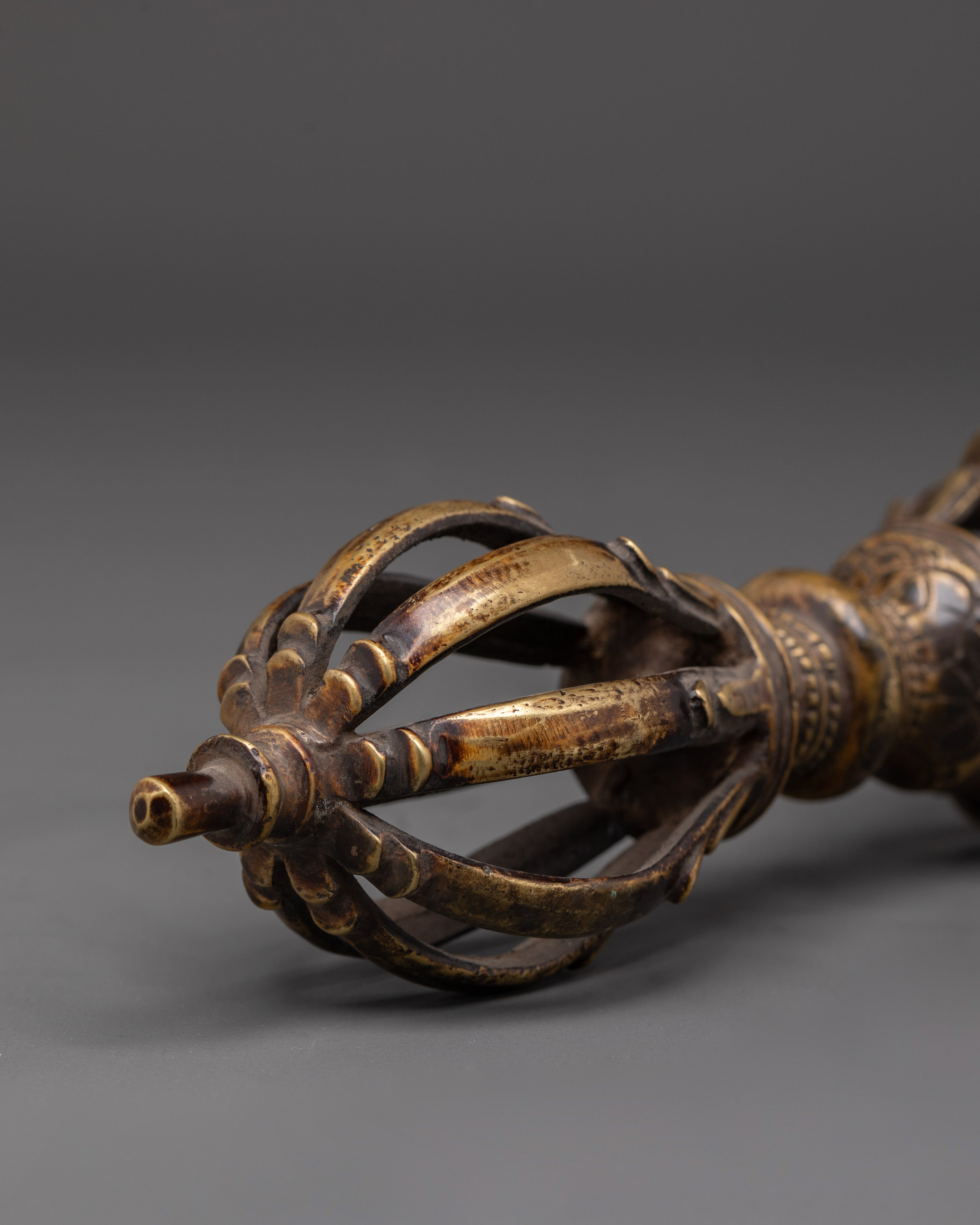 Tibetan Ritual Brass Vajra | Altar Shrine Vajra