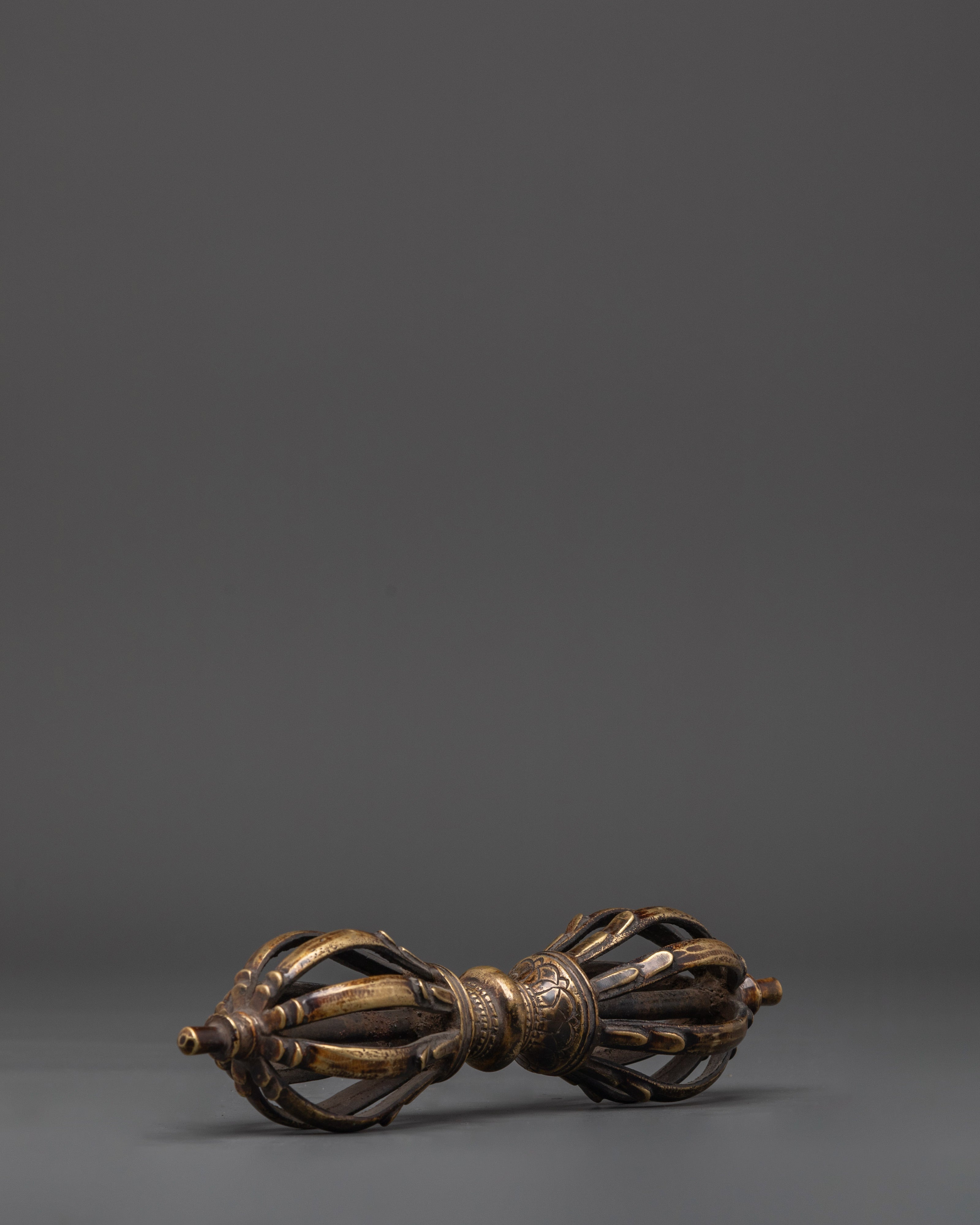 Tibetan Ritual Brass Vajra | Altar Shrine Vajra