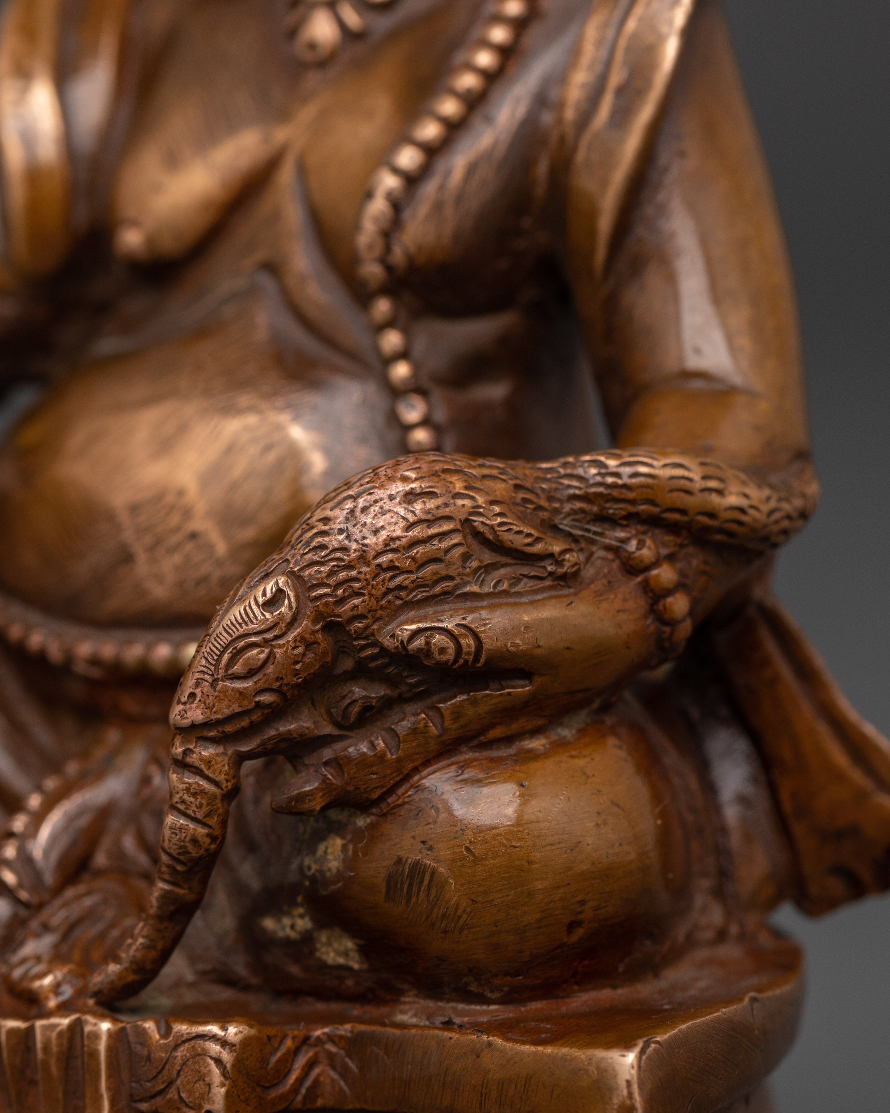 Handmade Dzambhala Statue | Tibetan Buddhist Wealth Deity