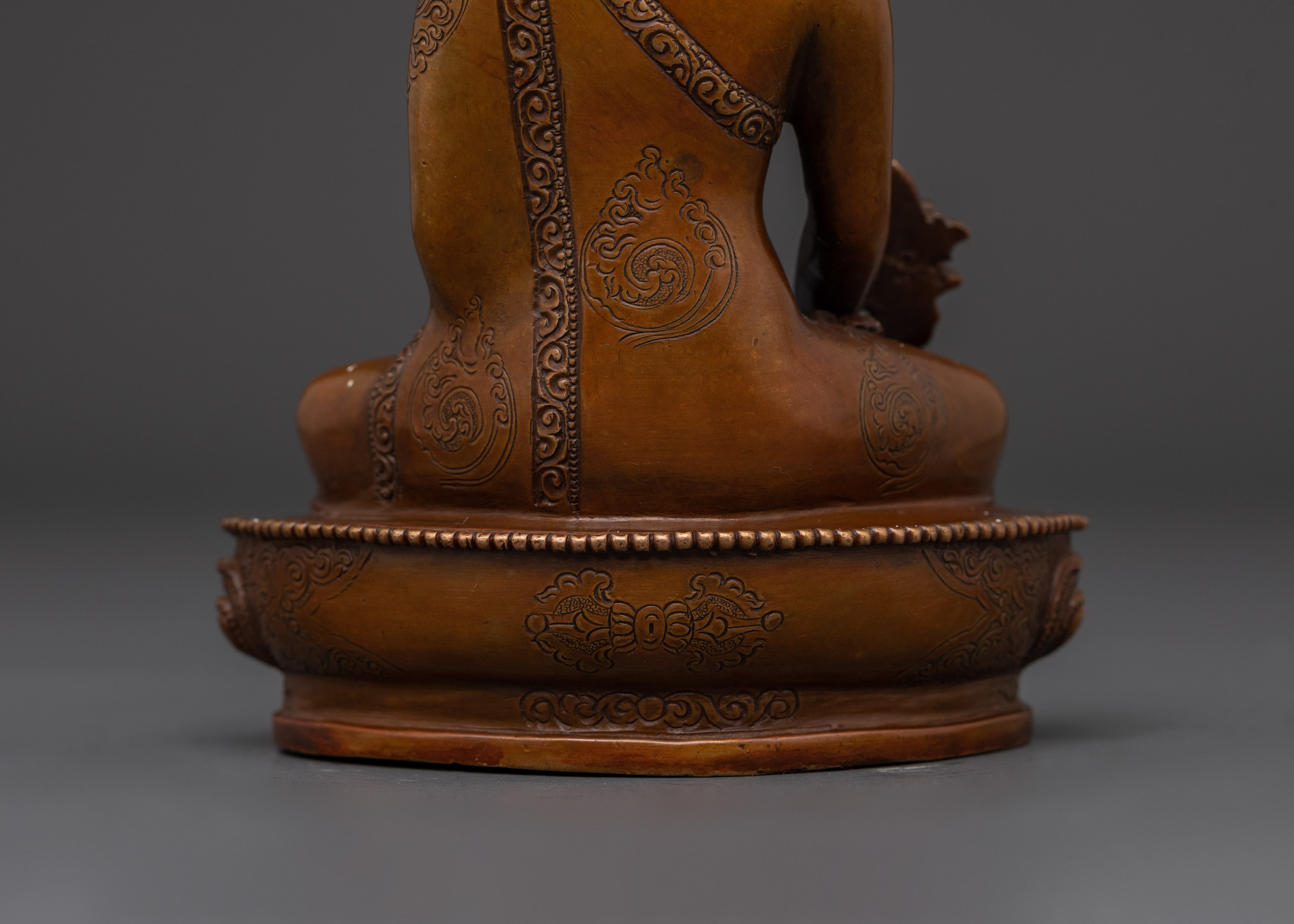 Oxidized Copper Healing Medicine Buddha |  Perfect for Meditation