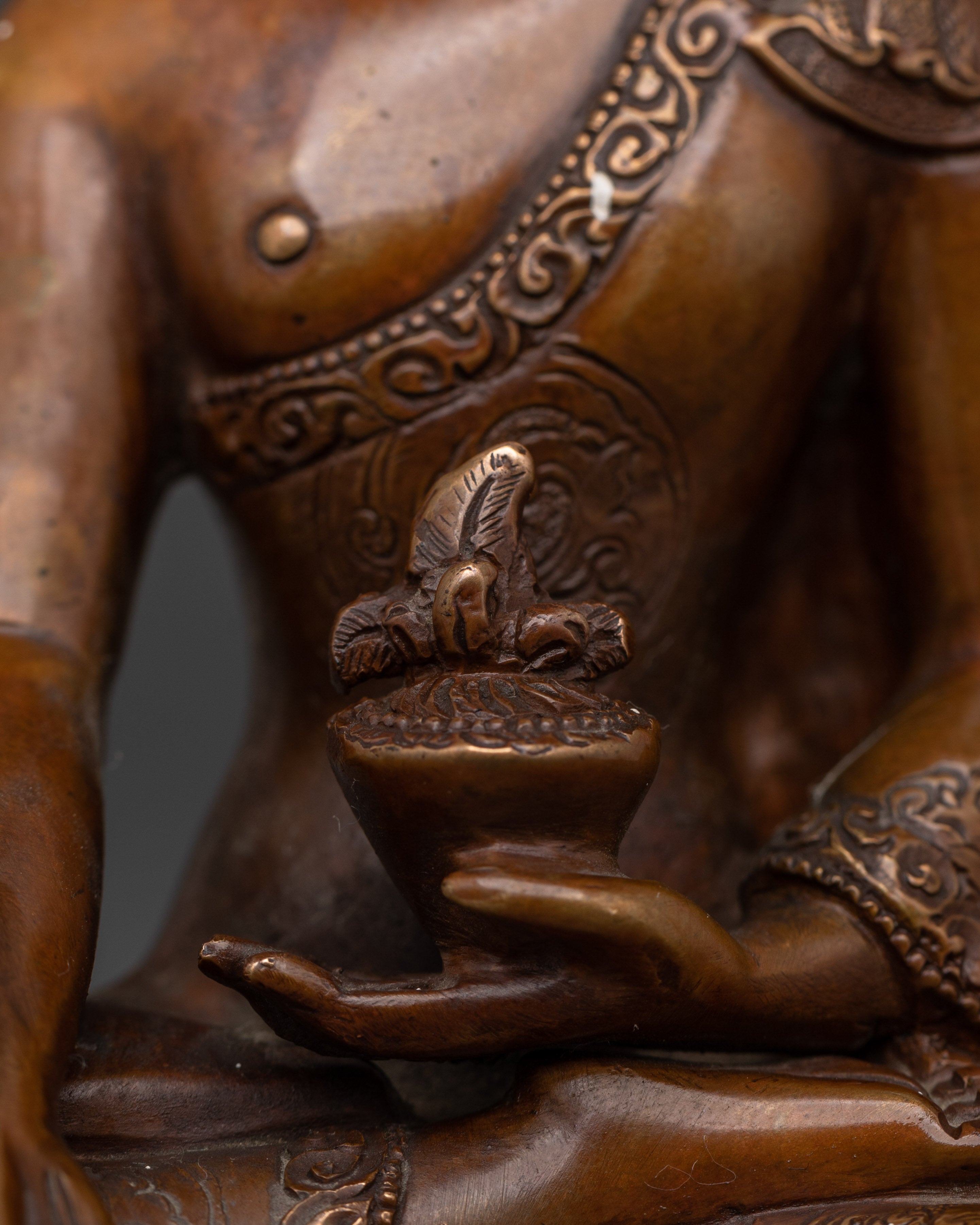 Oxidized Copper Healing Medicine Buddha |  Perfect for Meditation