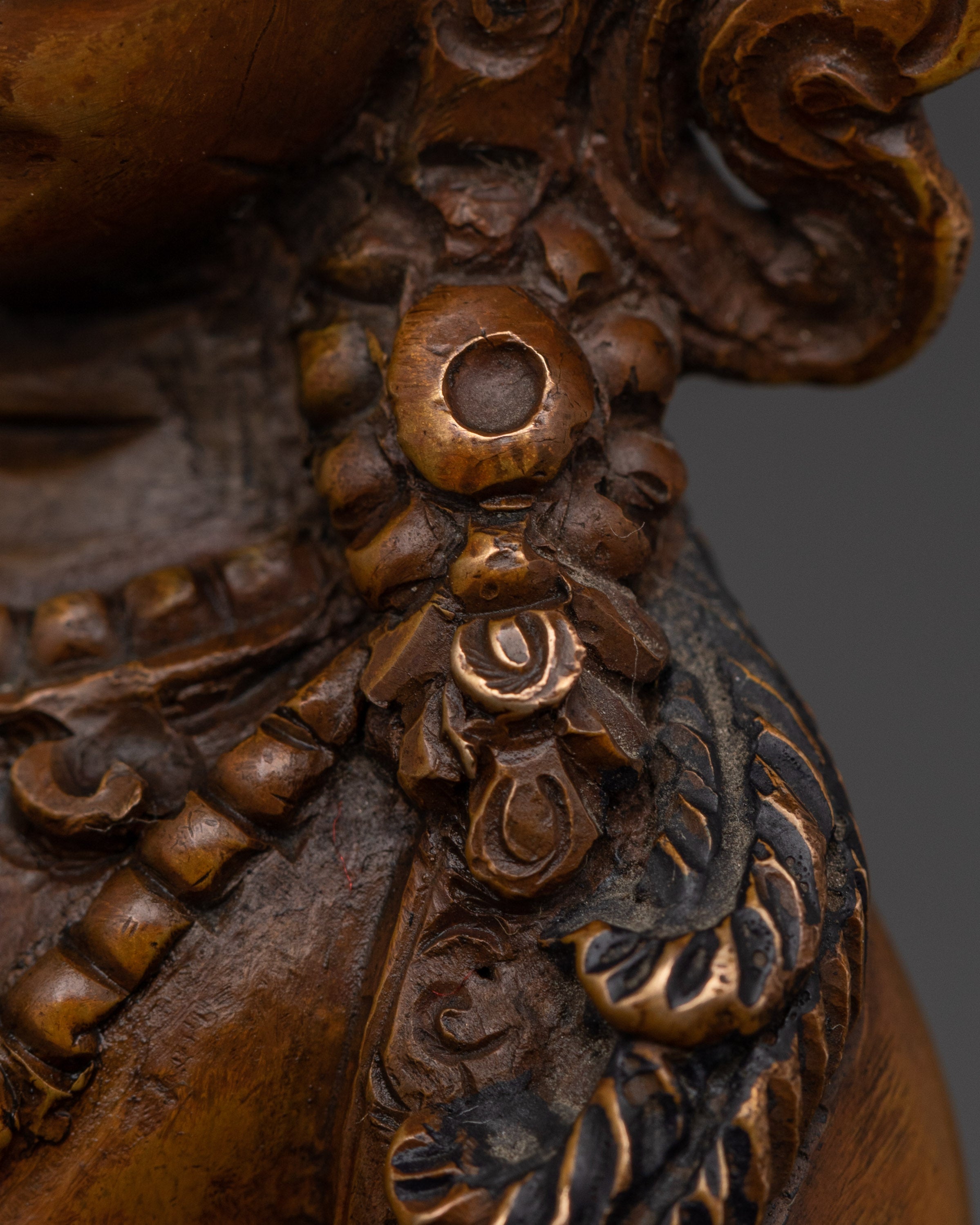 14.5cm Oxidized Copper Vajrasattva Statue | For Meditation & Spiritual Cleansing