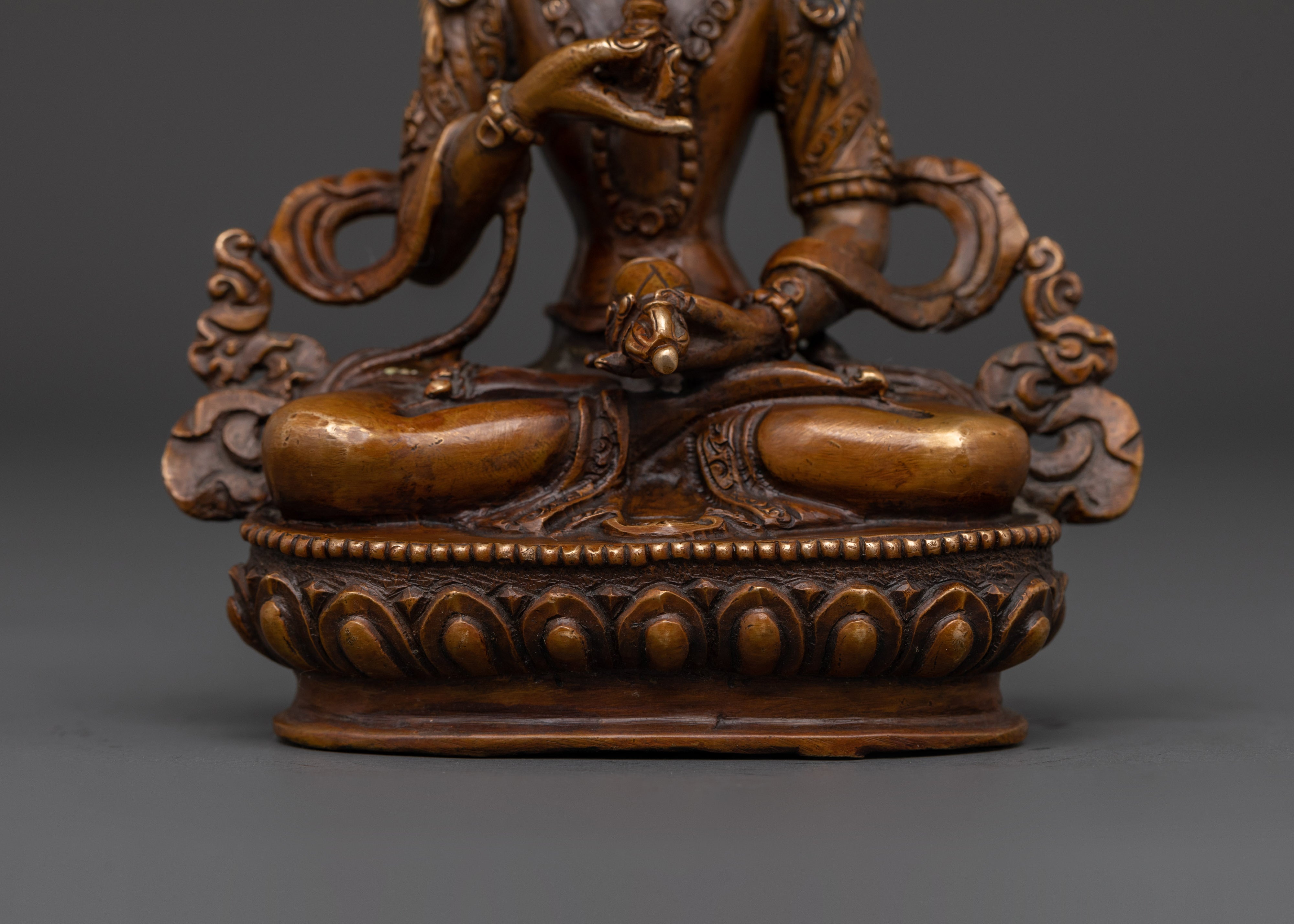 14.5cm Oxidized Copper Vajrasattva Statue | For Meditation & Spiritual Cleansing