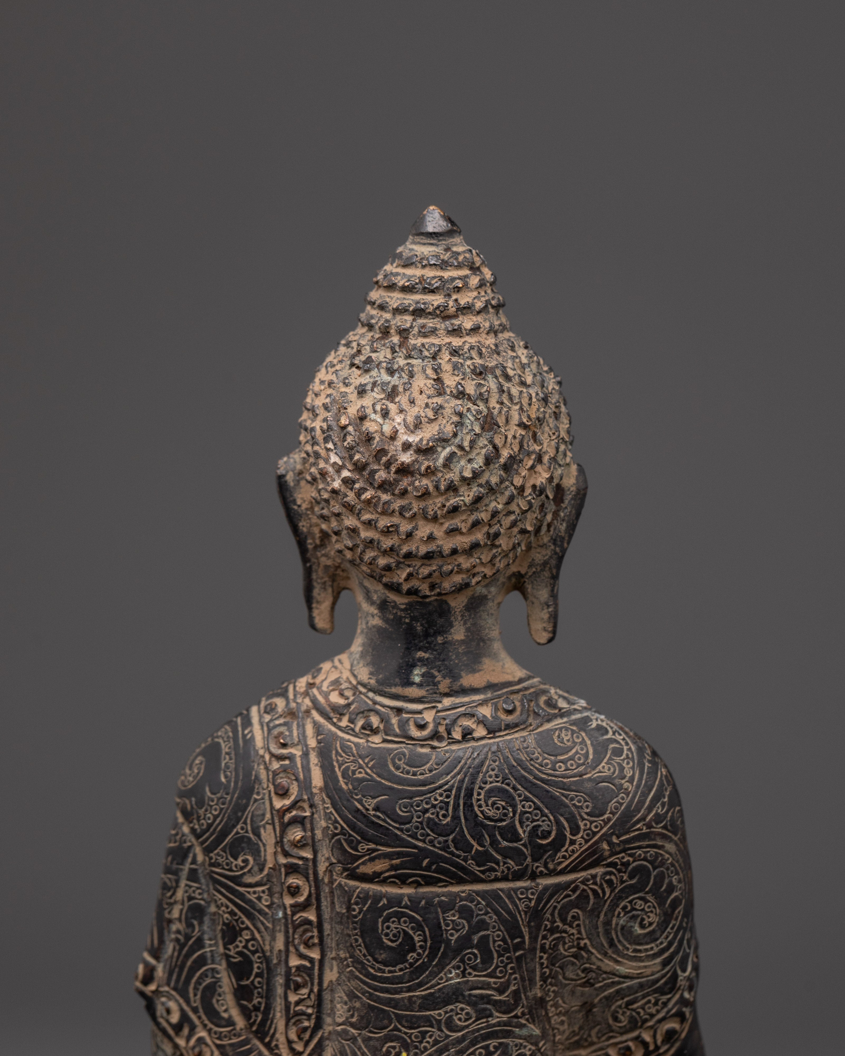 Shakyamuni Buddha Altar Statue | Handmade Buddhist Sculpture
