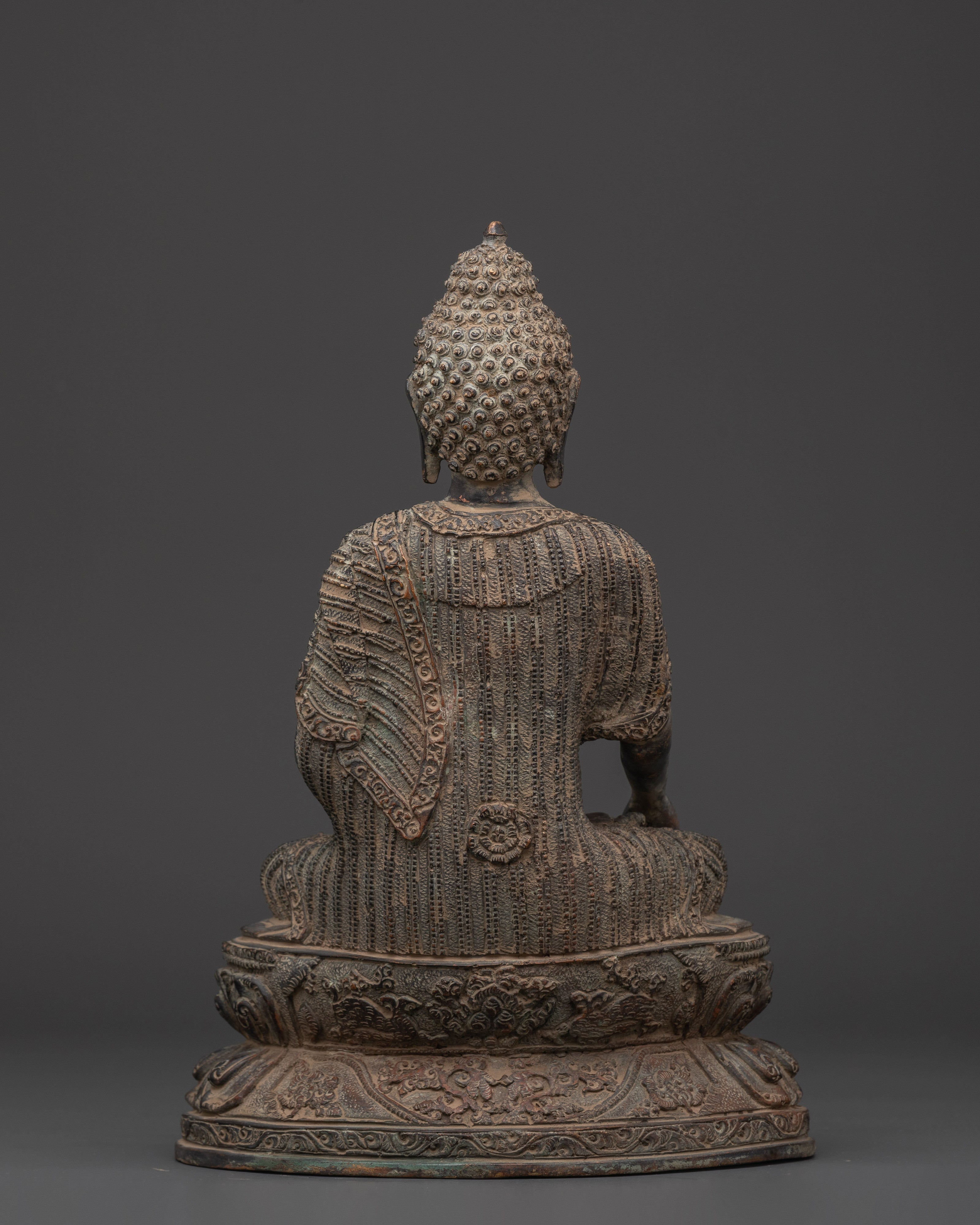 Shakyamuni Buddha Himalayan Spiritual Statue | Handmade Buddhist Sculpture