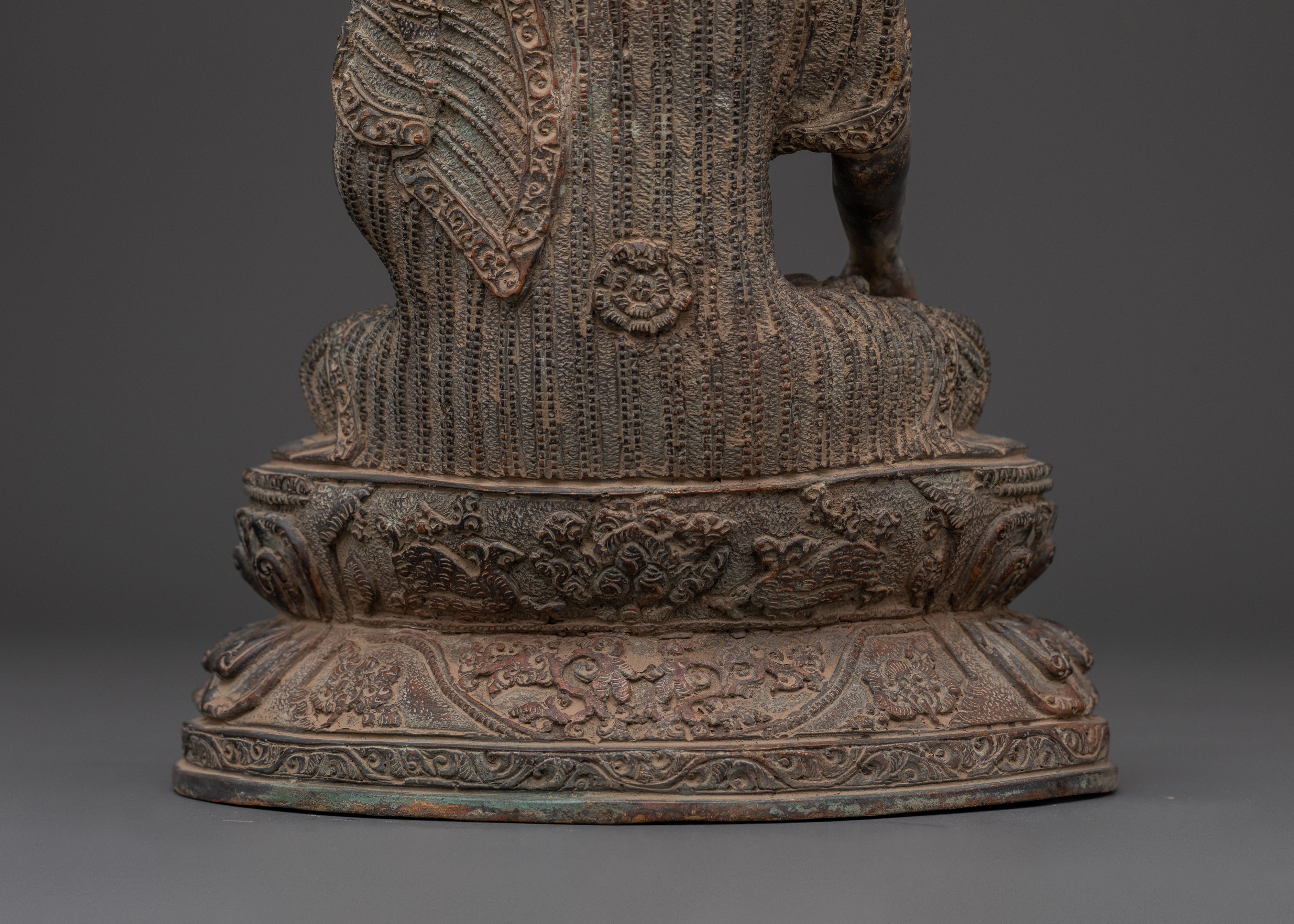 Shakyamuni Buddha Himalayan Spiritual Statue | Handmade Buddhist Sculpture