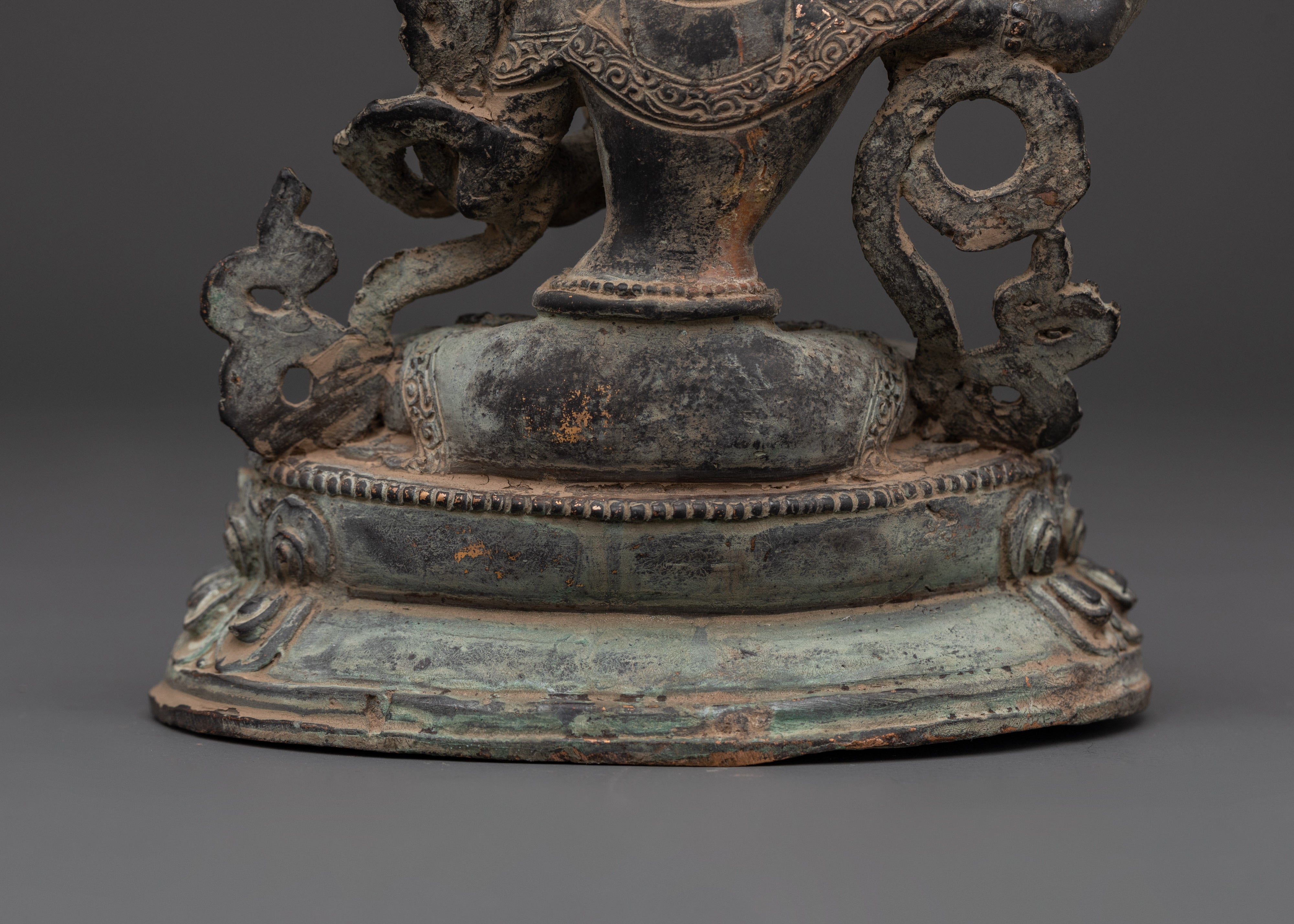 Copper Manjushri Sculpture | Handcrafted Wisdom Deity