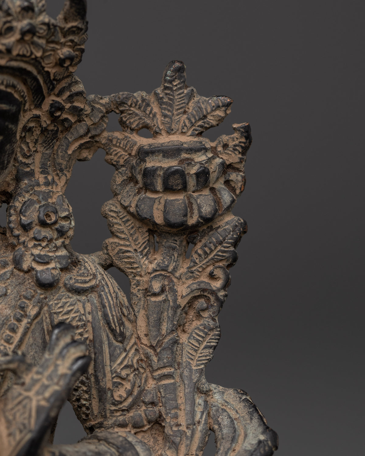 Copper Manjushri Sculpture | Handcrafted Wisdom Deity