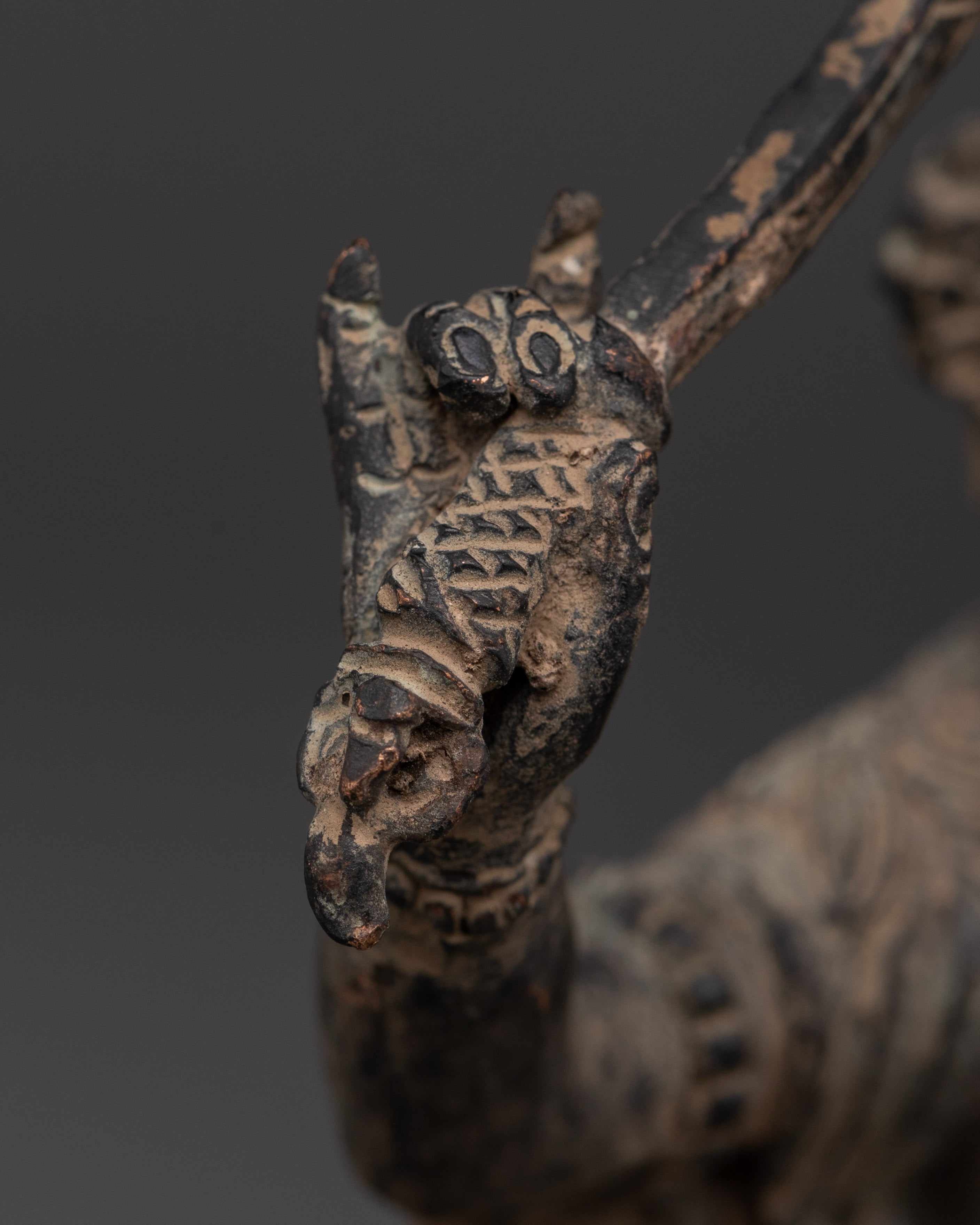 Copper Manjushri Sculpture | Handcrafted Wisdom Deity