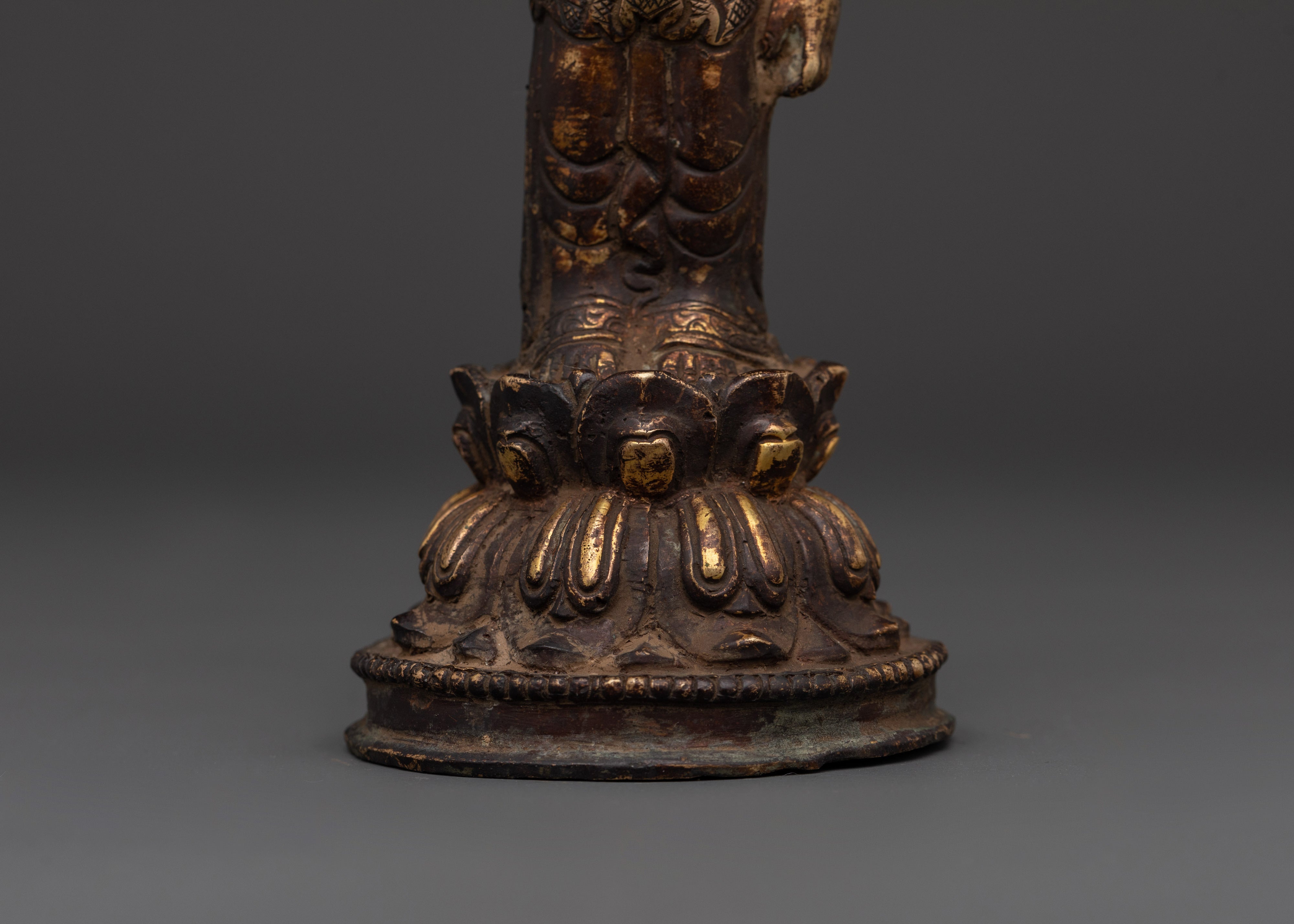 Siddhartha Gautam Buddha Statue | Handcrafted with Copper and Gold Plating