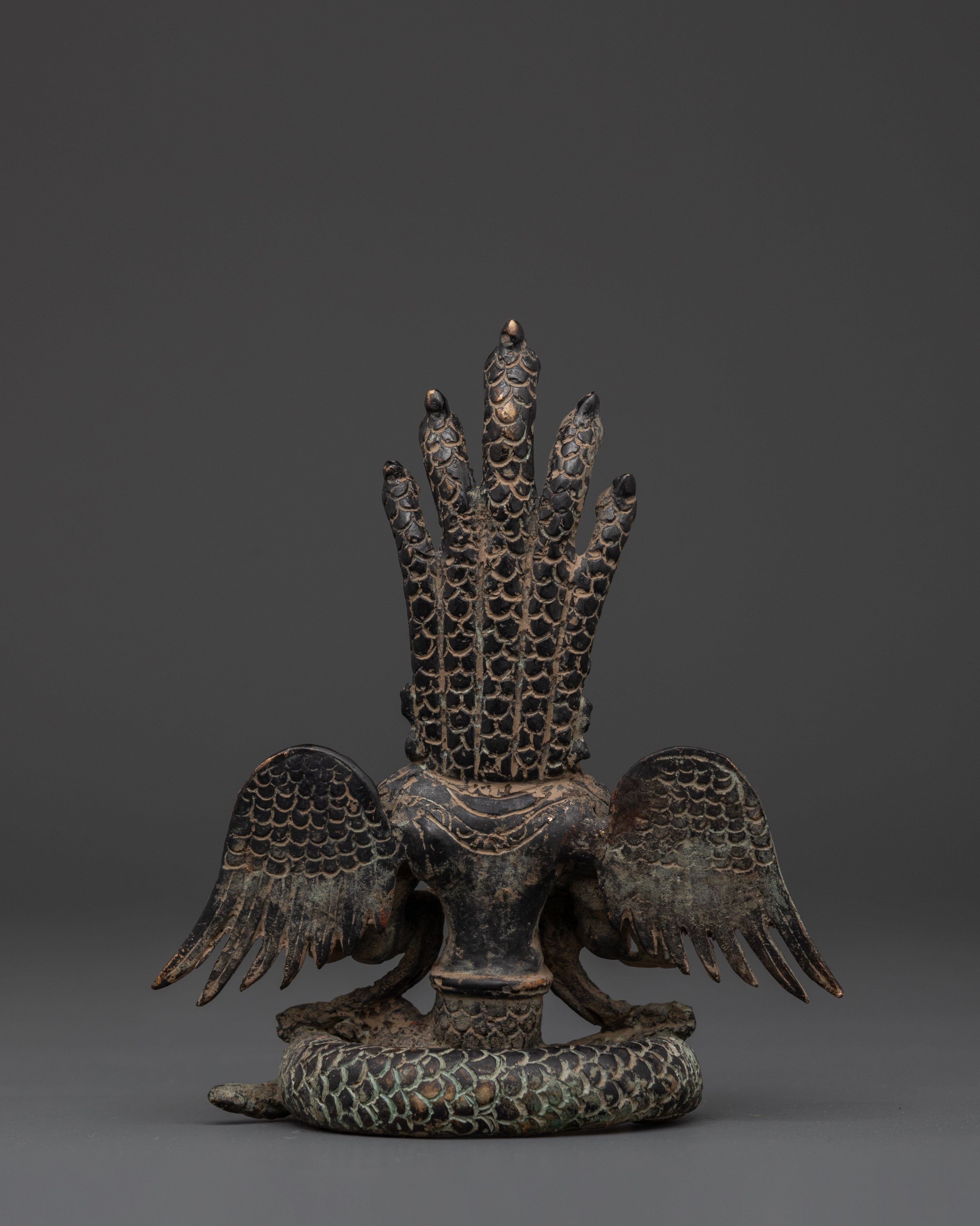 Handcrafted Naagkanya Copper Statue | Sacred Naga Goddess Sculpture