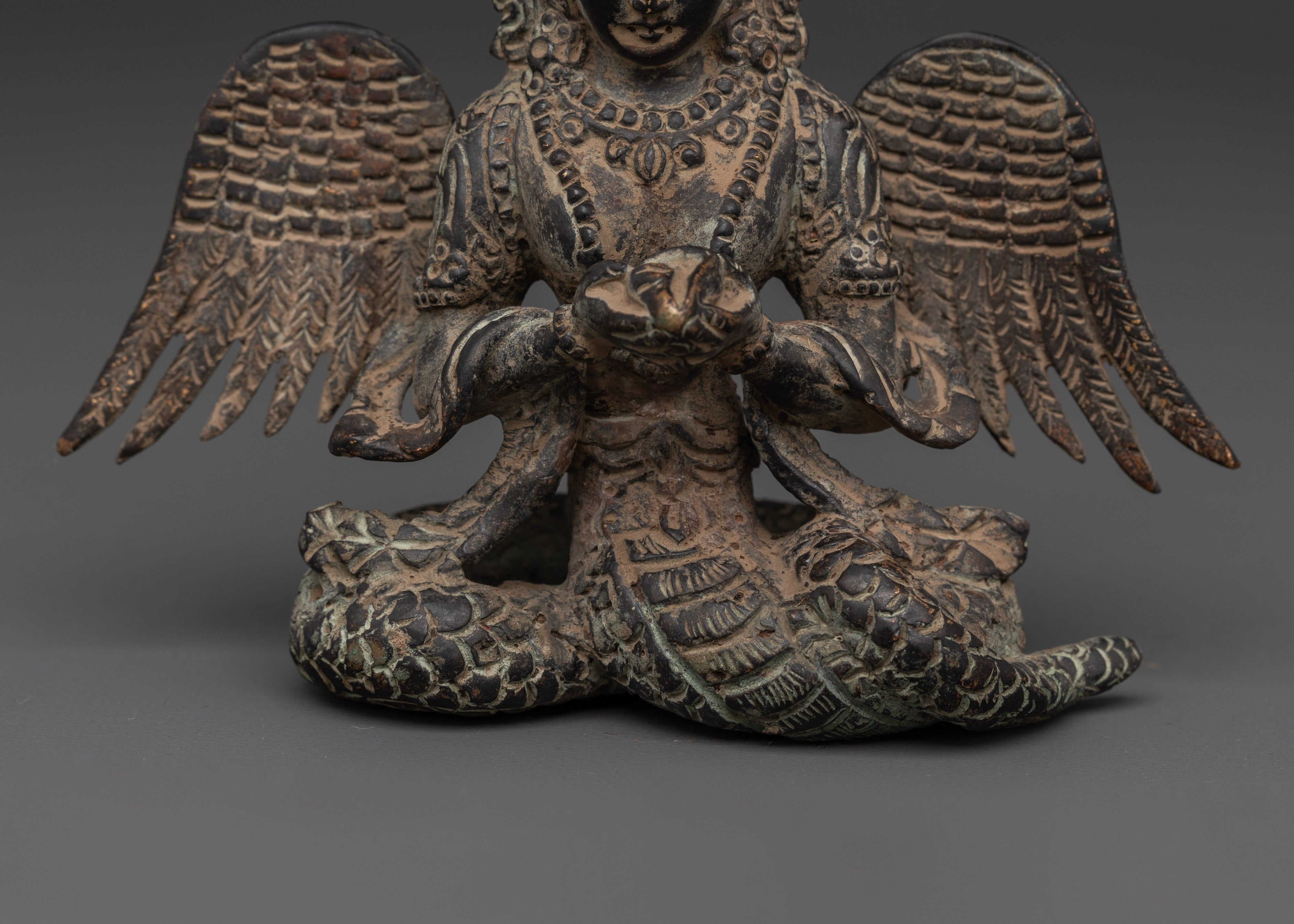 Handcrafted Naagkanya Copper Statue | Sacred Naga Goddess Sculpture