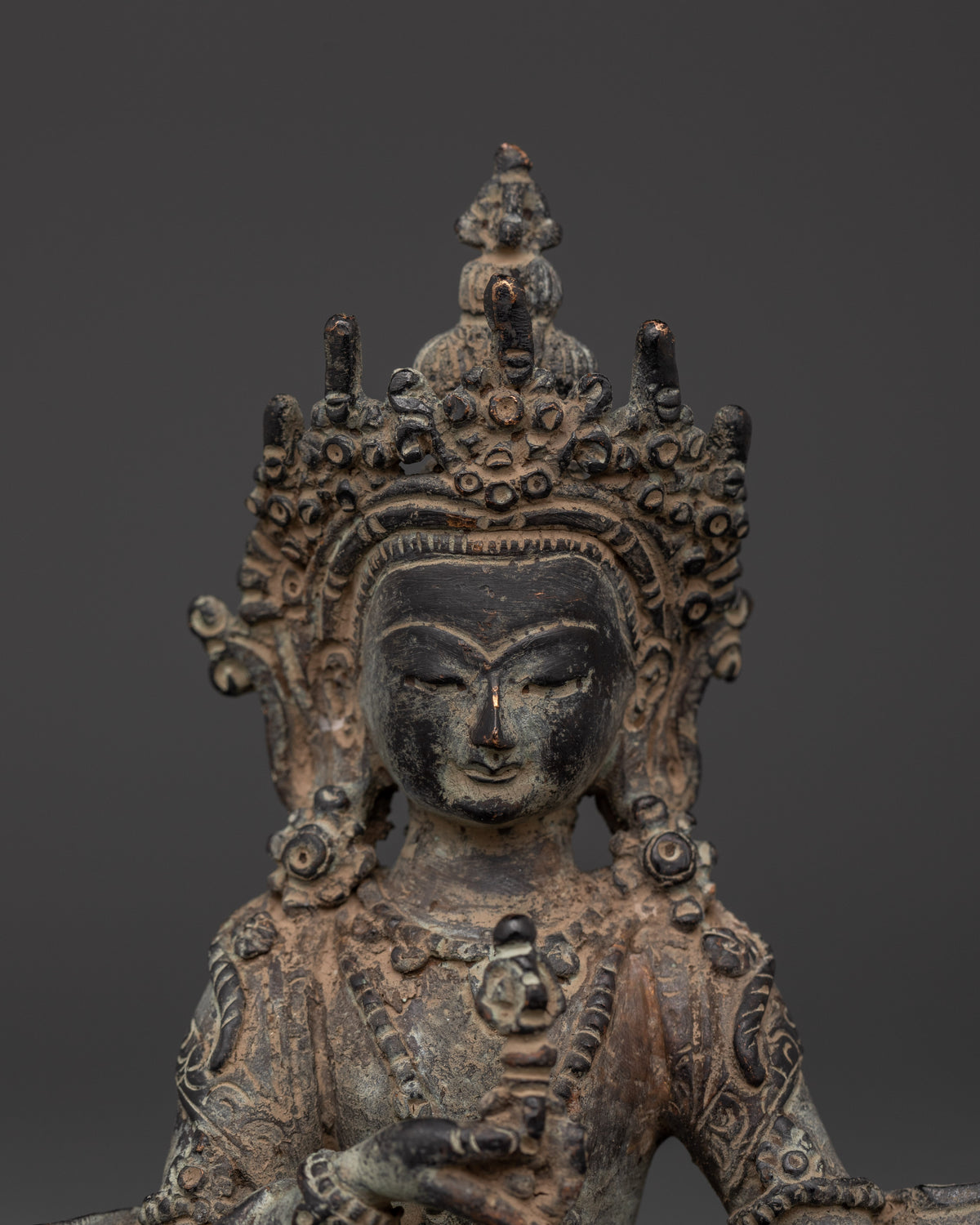 Vajrasattva Buddhist Deity Copper Statue | Dorje Sempa Figurine
