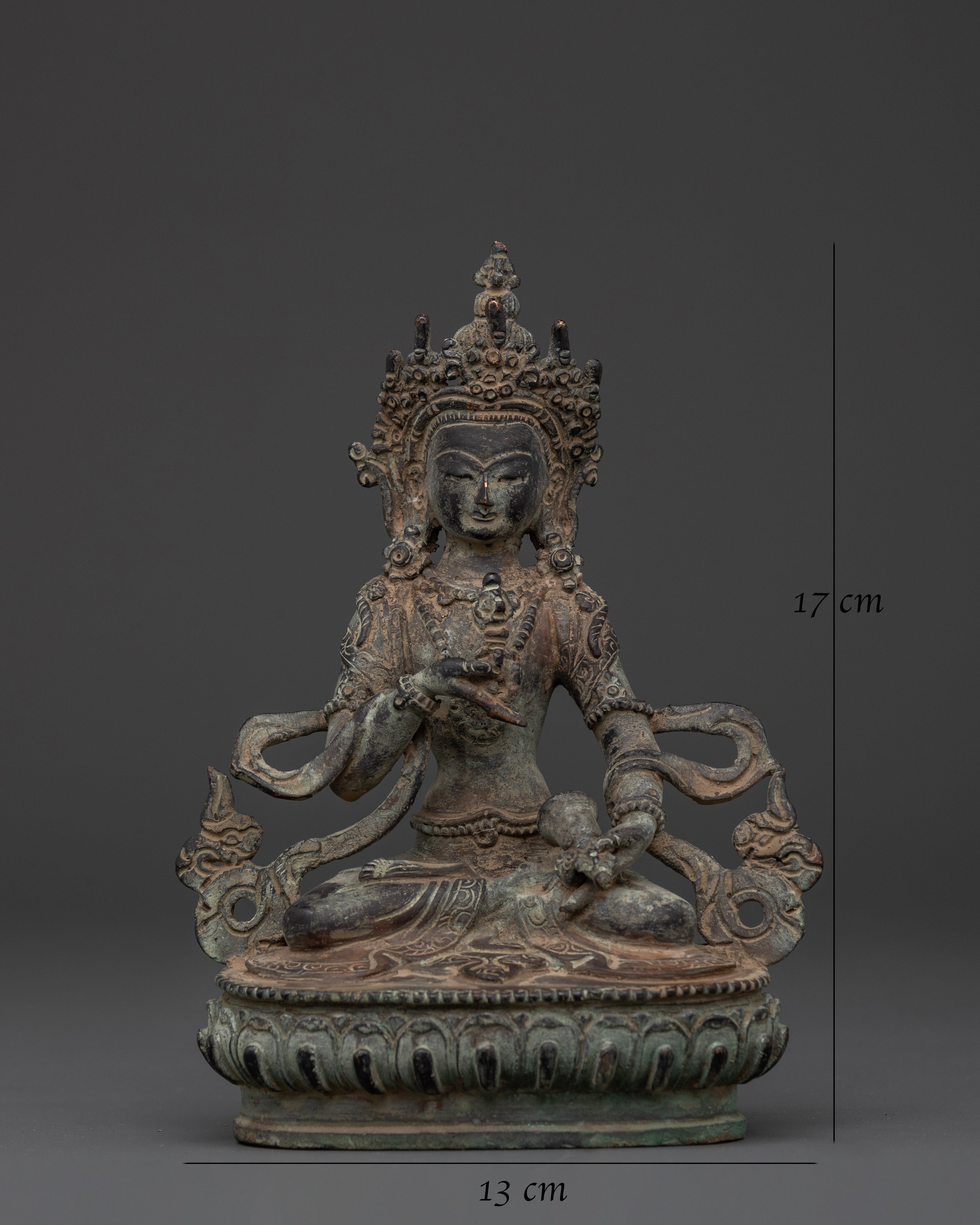 Vajrasattva Buddhist Deity Copper Statue | Dorje Sempa Figurine