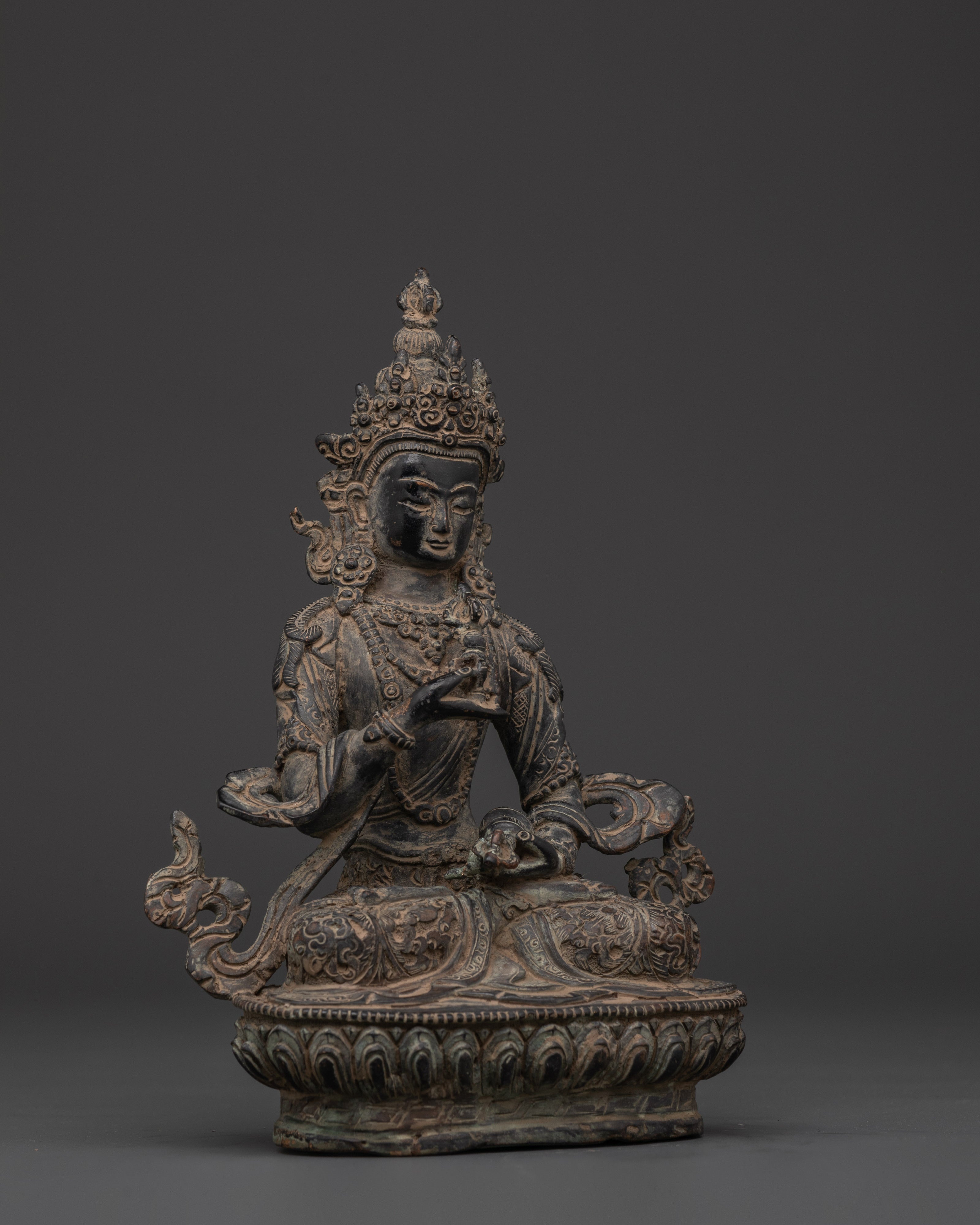 Tibetan Vajrasattva Purity Deity Statue | Enlightened Presence for Karma Healing