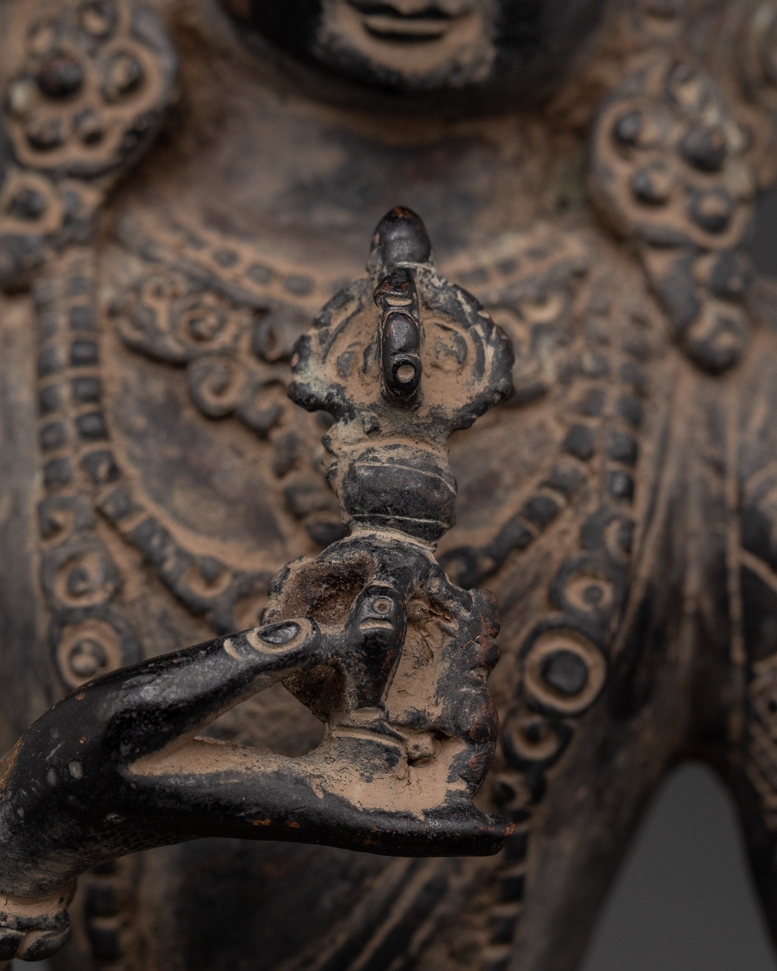 Tibetan Vajrasattva Purity Deity Statue | Enlightened Presence for Karma Healing
