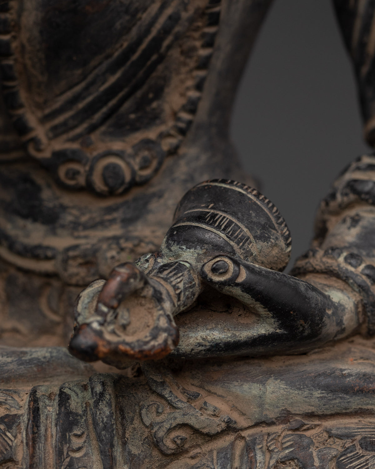 Tibetan Vajrasattva Purity Deity Statue | Enlightened Presence for Karma Healing