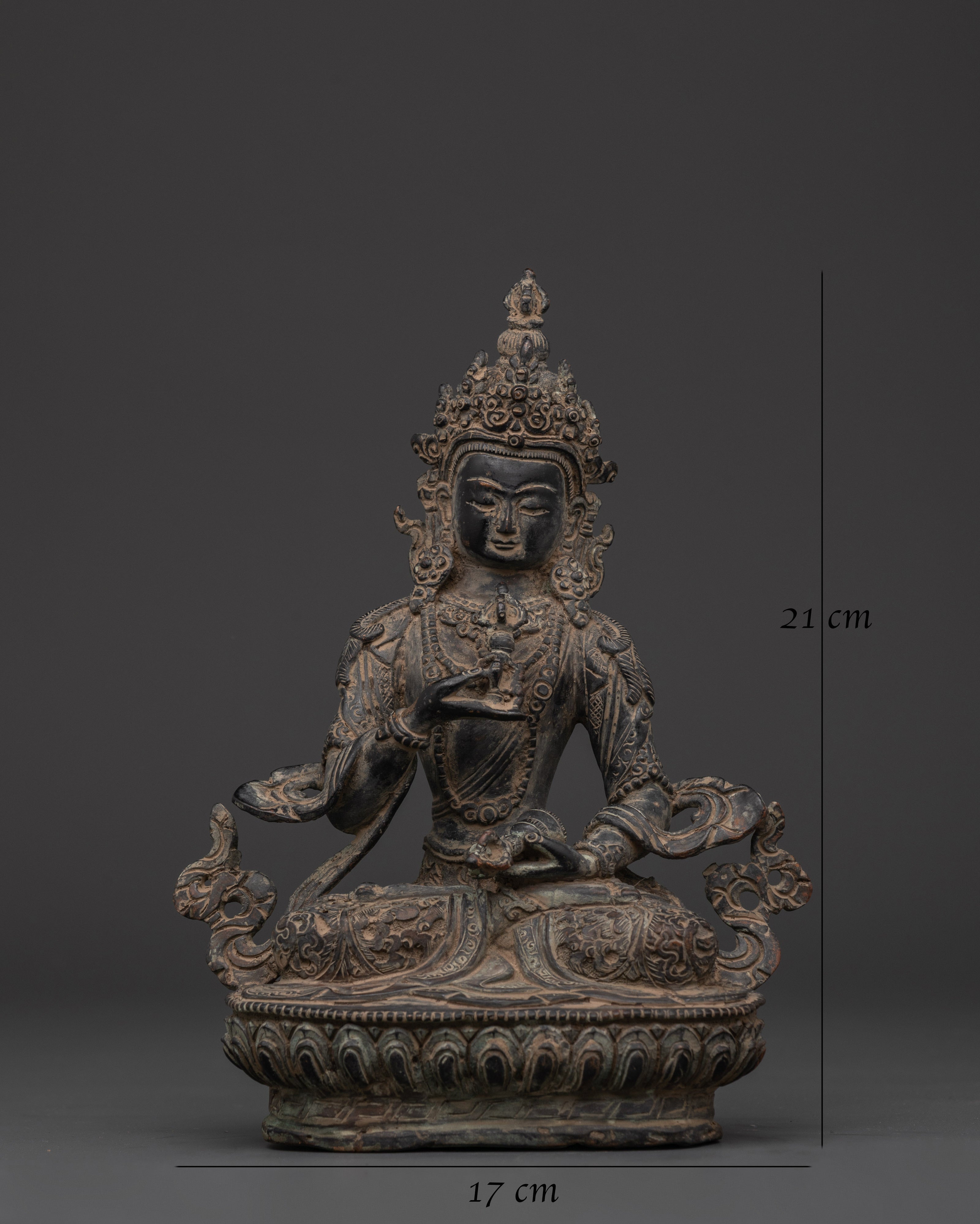 Tibetan Vajrasattva Purity Deity Statue | Enlightened Presence for Karma Healing