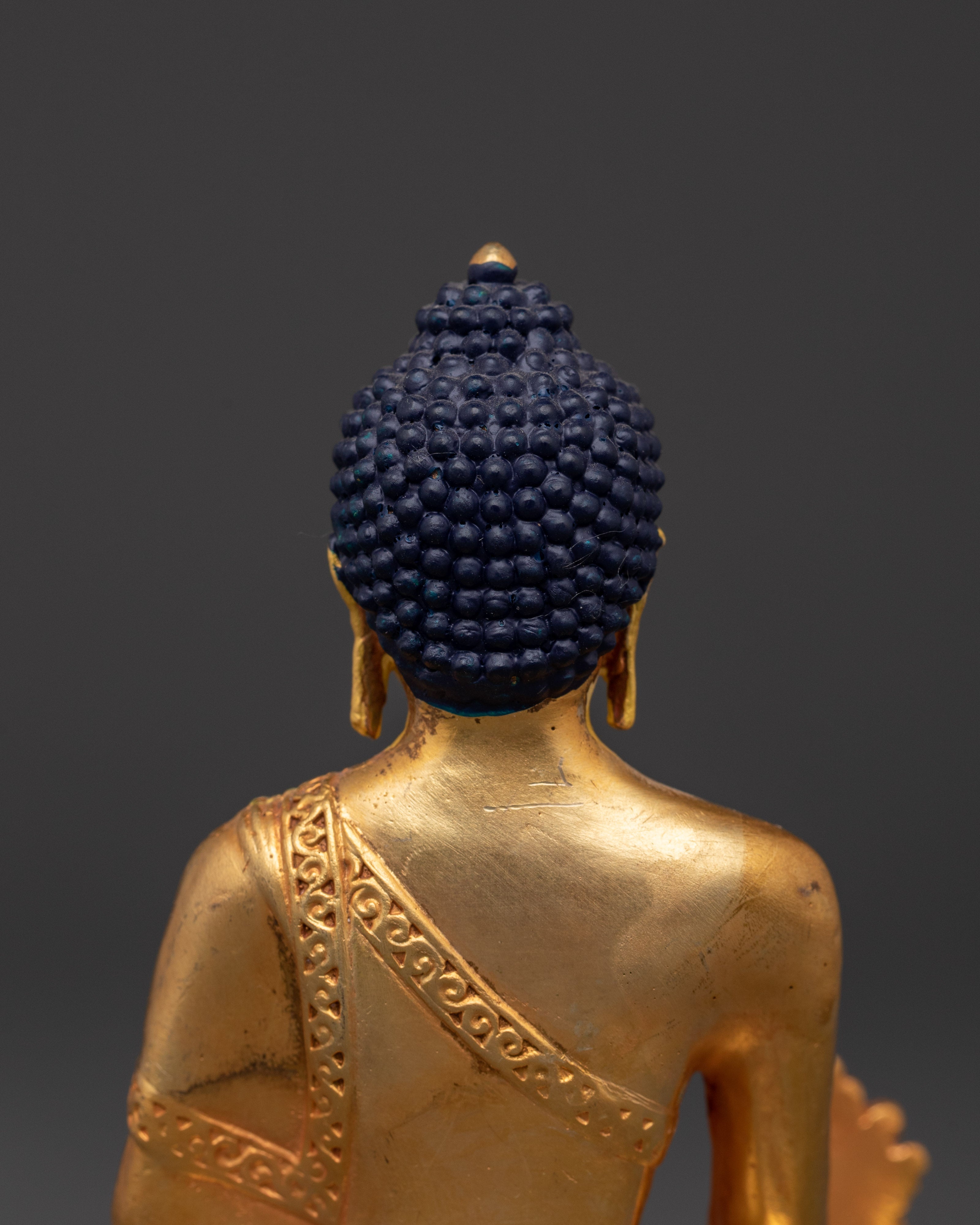 Bhaisajyaguru Buddha Statue | Gold Plated Copper Healing Buddha Statue
