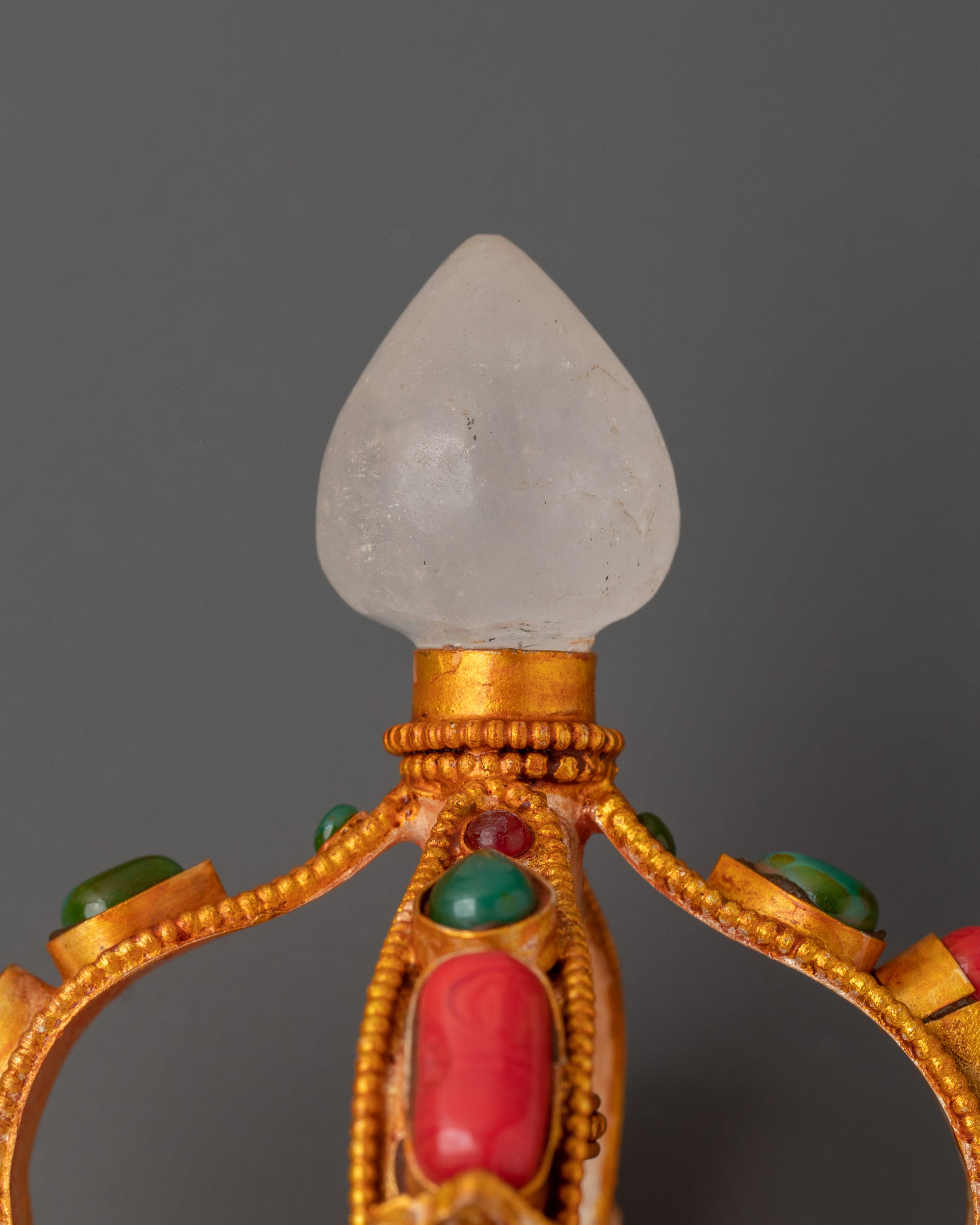 Buddhist Ritual Knife | Sacred Crystal & Copper Body