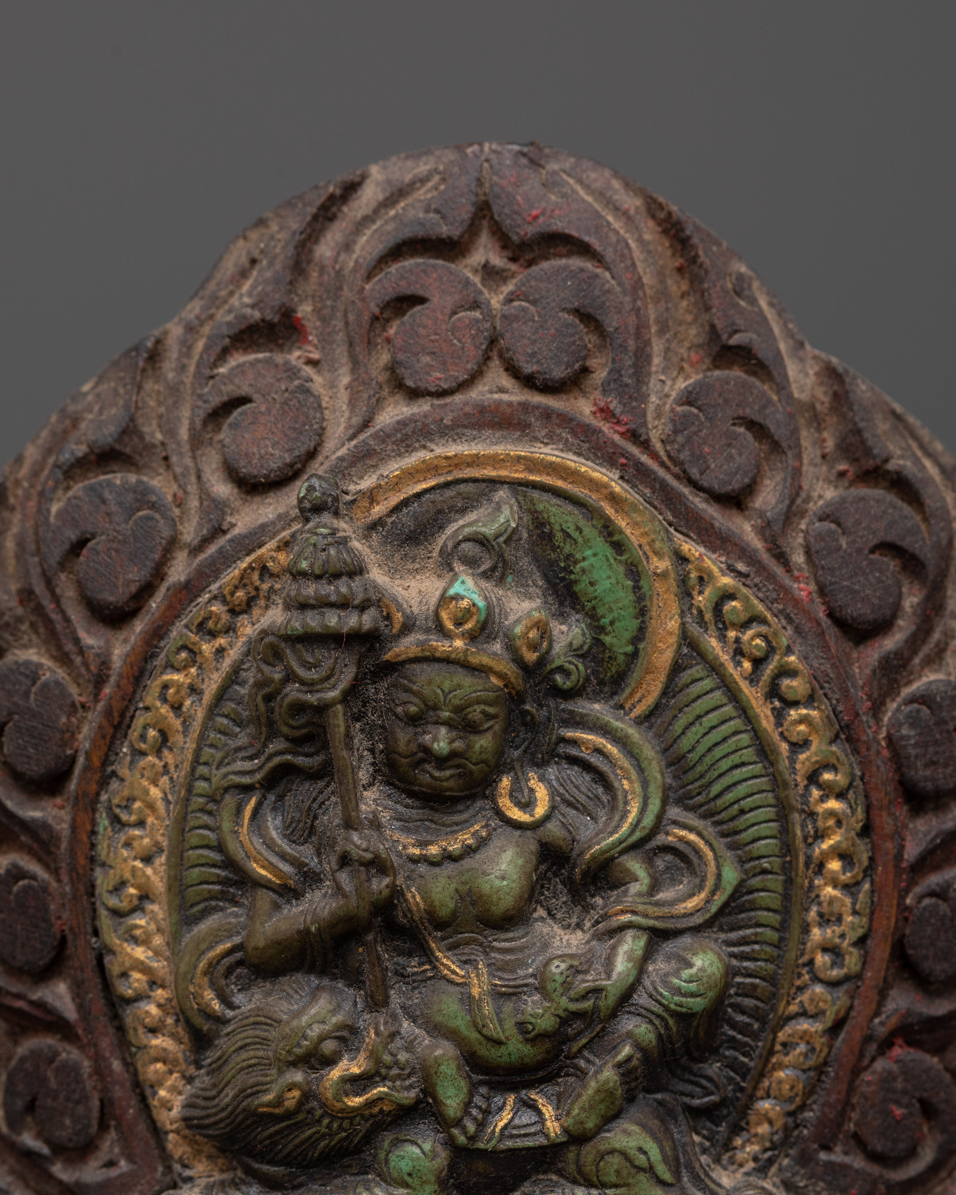 Namtoshe Wooden Statue | Spiritual Decor for Wealth & Abundance