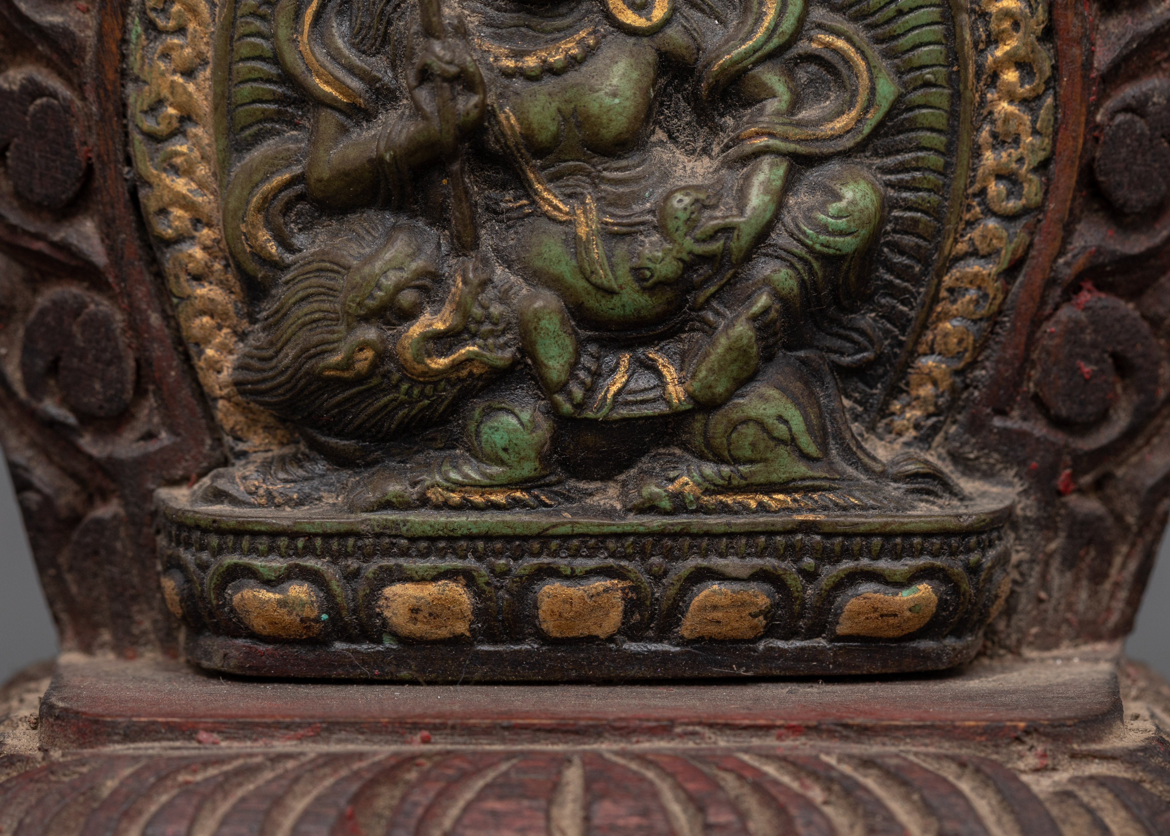 Namtoshe Wooden Statue | Spiritual Decor for Wealth & Abundance