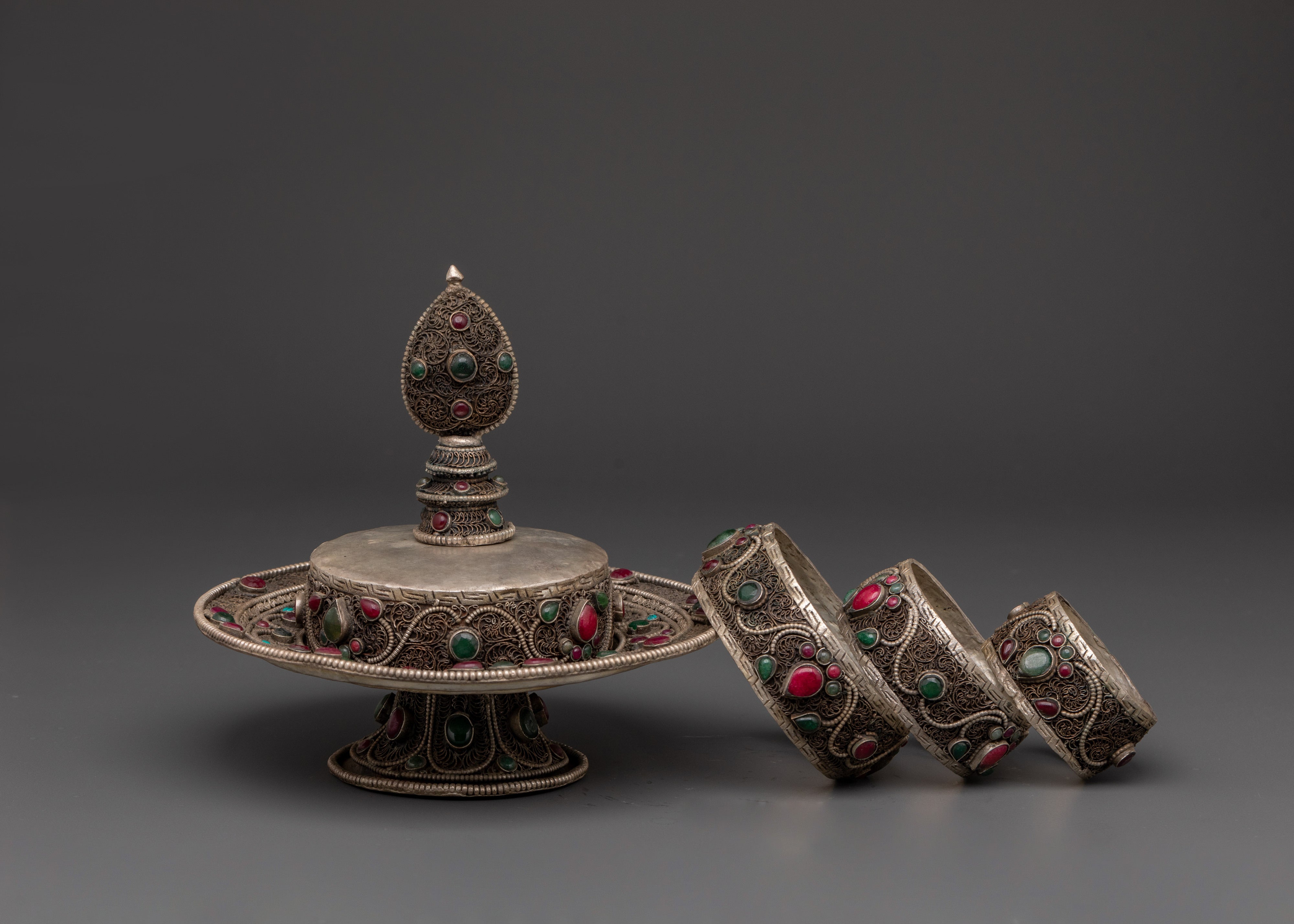 Tibetan Ritual Mandala Offering Set  | Spiritual Offering Set