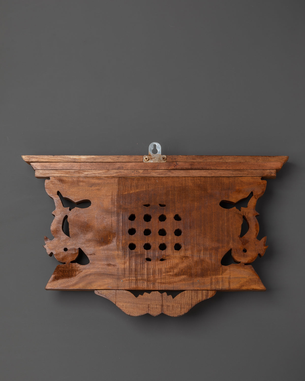 Hand-Carved Newari Wooden Window | Traditional Nepalese Wall Hanging